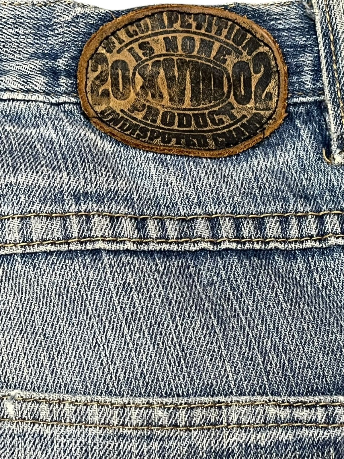 Japanese Brand Vintage Product Classic Embroidery Distressed Denim Size US 35 - 8 Thumbnail