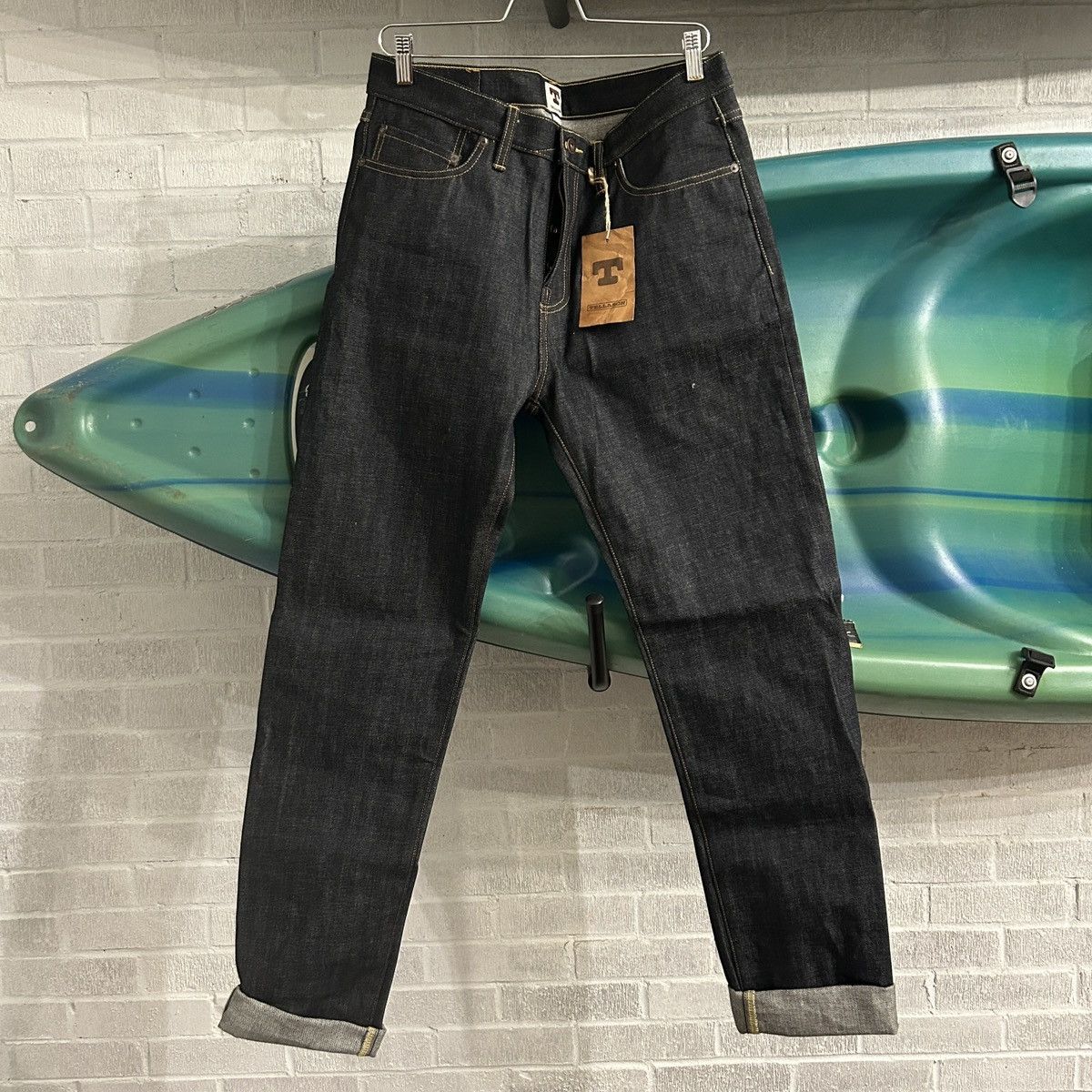 Tellason Tellason Is Elgin Mid Rise Slim Tapered Selvedge Jeans Size US 34 / EU 50 - 1 Thumbnail