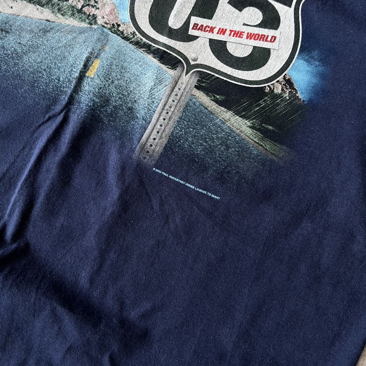 Band Tees × Vintage Vintage Paul McCartney back in the world merch band tee 2003 Size US M / EU 48-50 / 2 - 6 Thumbnail