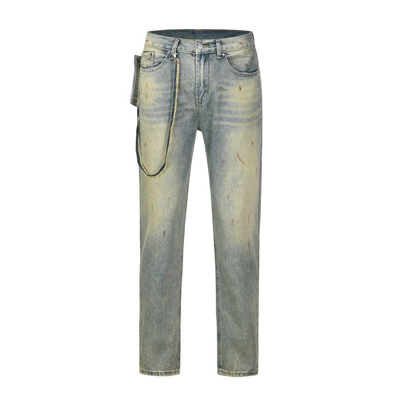 Japanese Brand × Jean High street blue washed ink classic slim jeans y2k Size US 32 / EU 48 - 1 Thumbnail