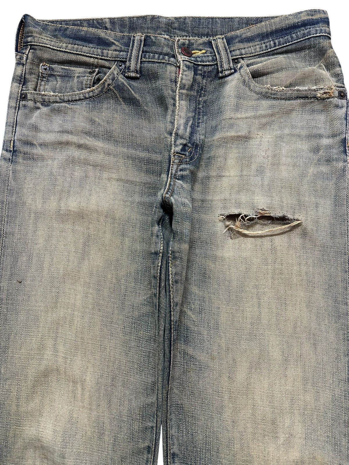 Japanese Brand Vintage Japanese Brand Blue Mud Wash Distress Style Loose Size US 31 - 3 Thumbnail