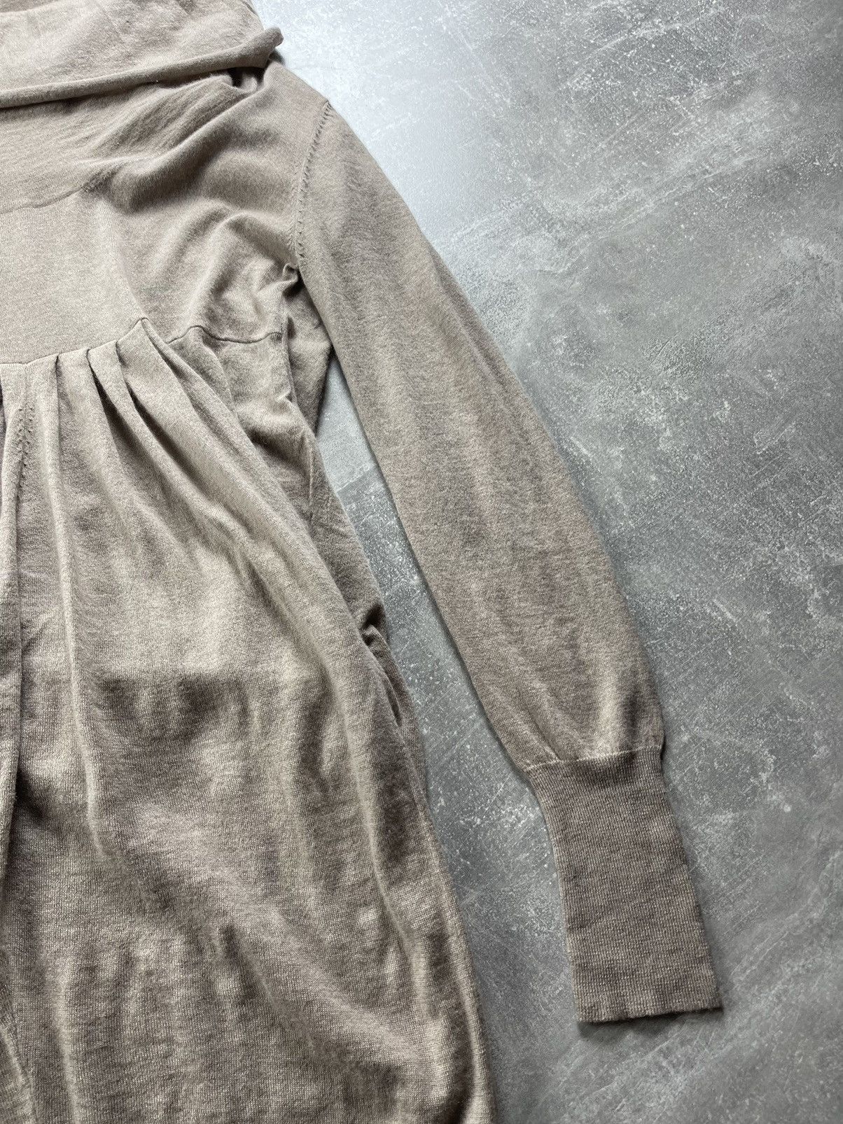 Other Dudu Roma Women’s Knit Dress Wool Silk Cashmere Blend Beige Size S / US 4 / IT 40 - 5 Thumbnail