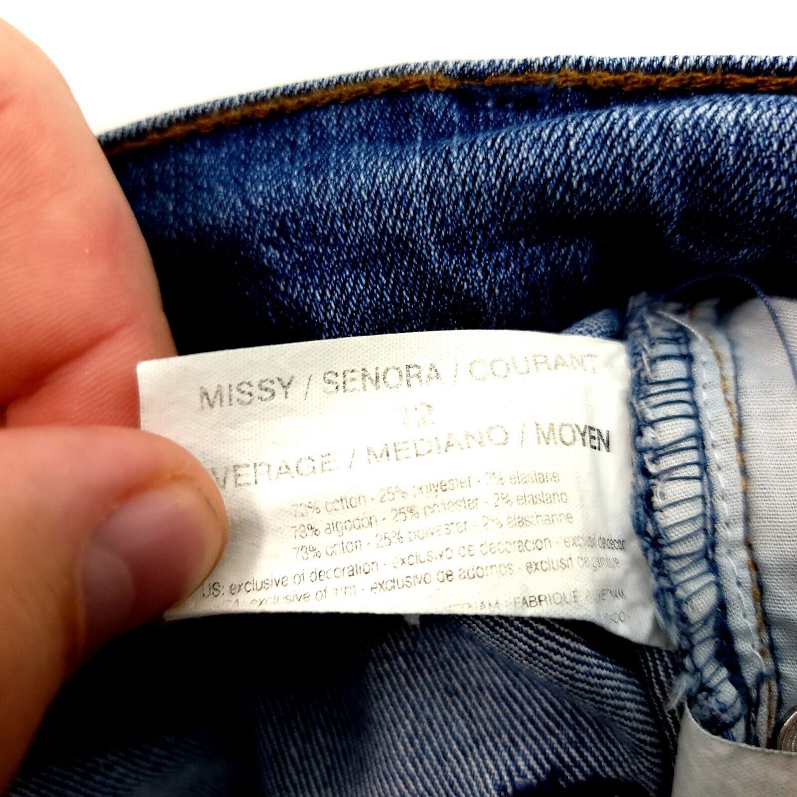 Gloria Vanderbilt Gloria Vanderbilt Amanda Denim Blue High Rise Jeans Size 12 Size 34" / US 12 / IT 48 - 7 Thumbnail
