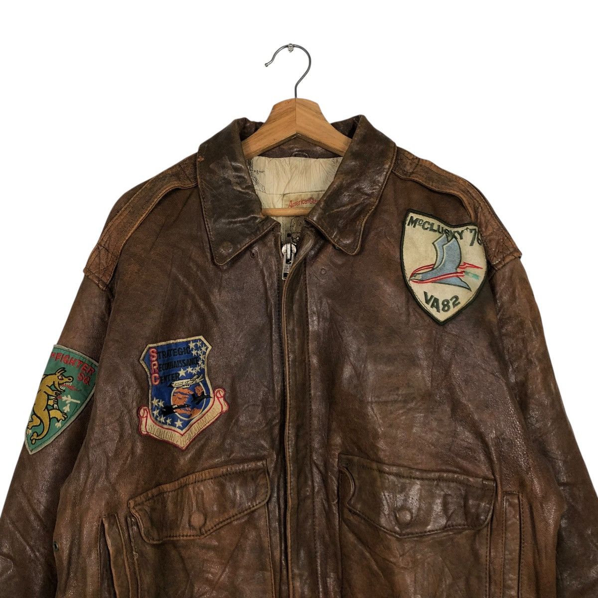 Avirex 🔥VINTAGE AVIREX GENUINE LEATHER JACKET AMERICAN CLASSIC USA Size US M / EU 48-50 / 2 - 6 Thumbnail