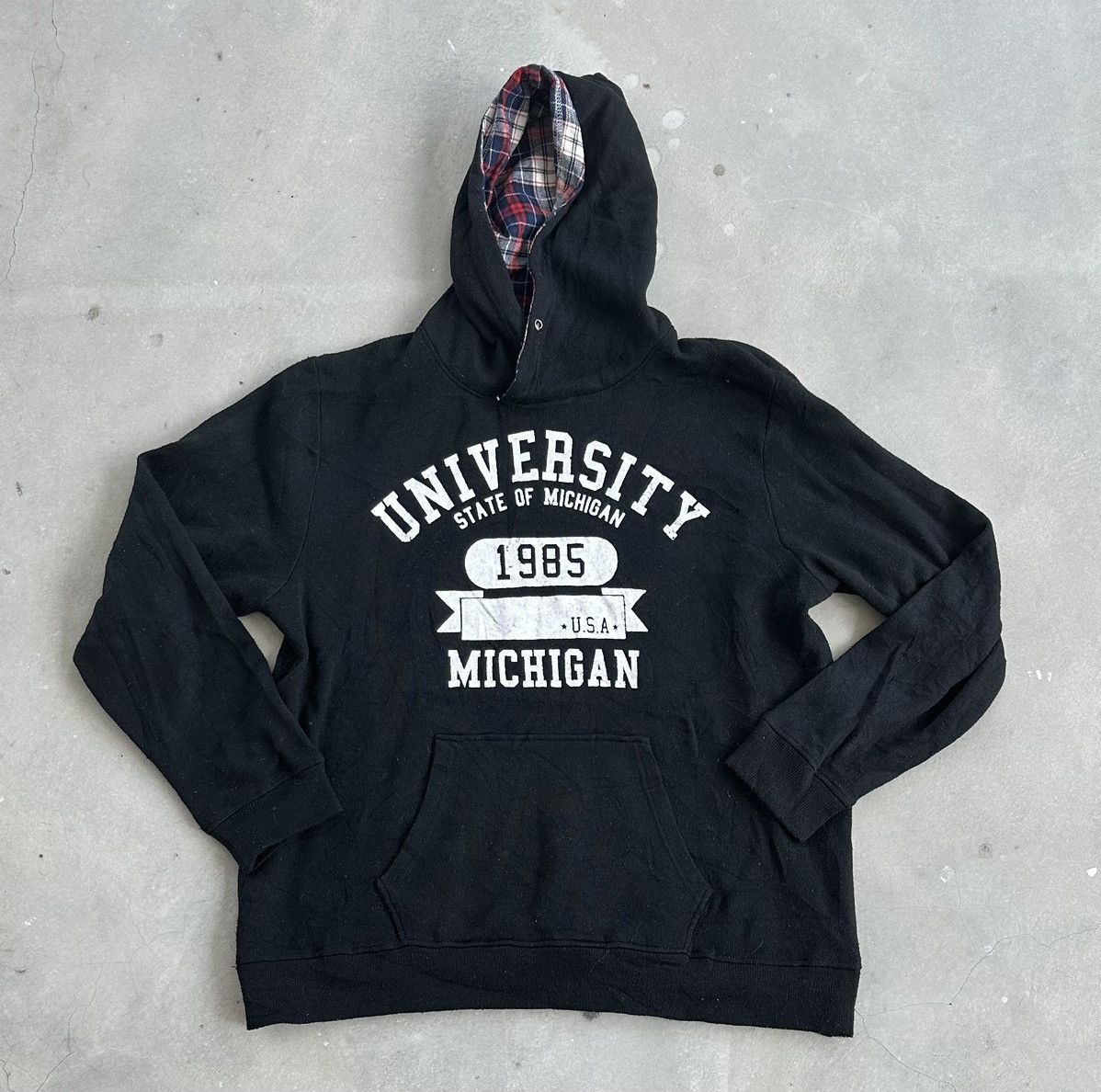 Vintage UNIVERSITY MICHIGAN HOODIE COLLEGIATE Size US XXL / EU 58 / 5 - 1 Thumbnail