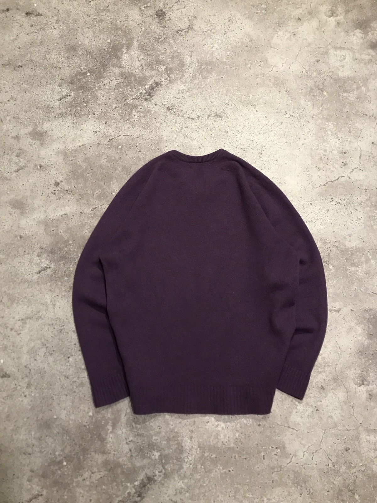 Nike × Vintage Vintage Sweater Nike Golf Embroiled Swoosh Y2K Wool Purple L Size US L / EU 52-54 / 3 - 5 Thumbnail