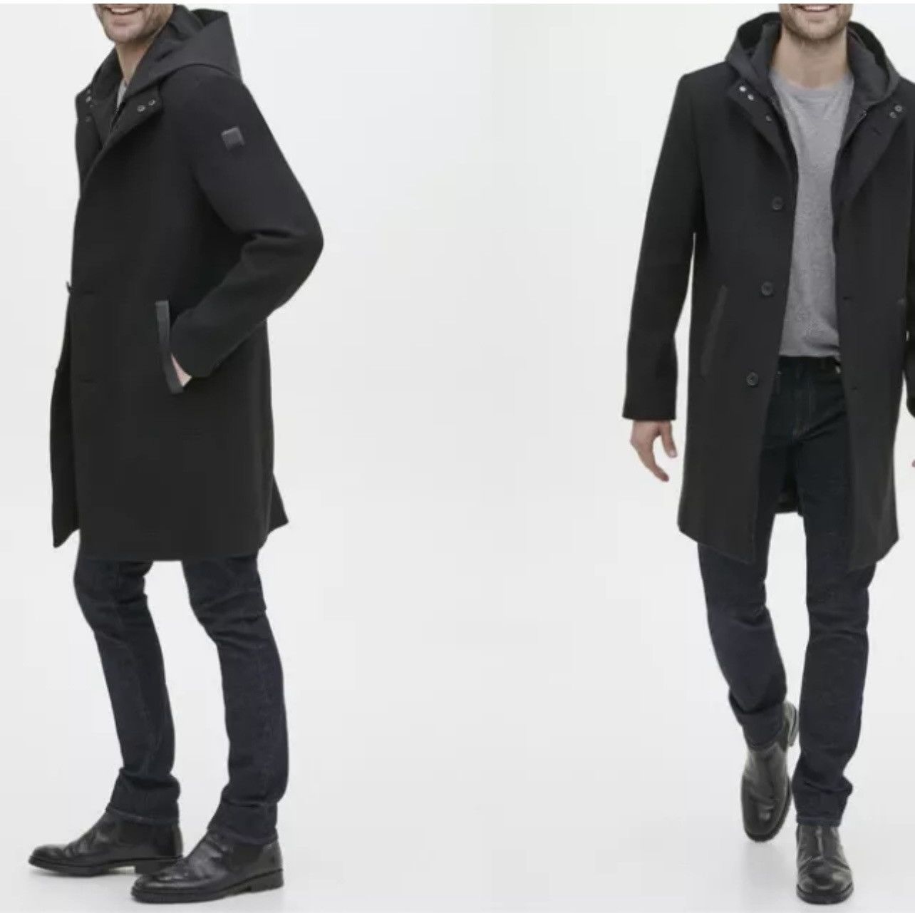 Kenneth Cole Kenneth Cole mens multi media L navy coat new Size US L / EU 52-54 / 3 - 1 Thumbnail