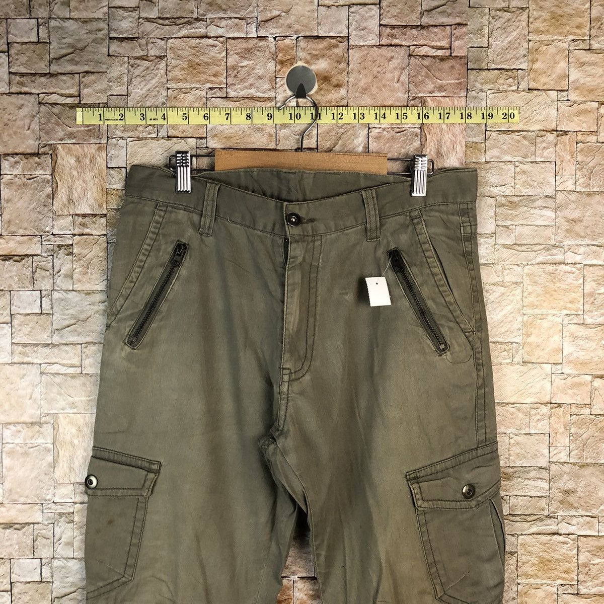 Japanese Brand Japanese Brand Green Cargo Multipocket Pants #A1027 Size US 32 / EU 48 - 4 Thumbnail
