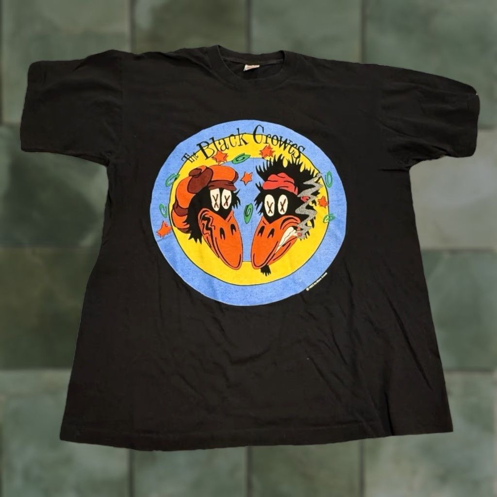 Vintage VINTAGE The Black Crowes High As The Moon Tour Tee Shirt XL Men Black Moon 1992 Concert Merch Size US XL / EU 56 / 4 - 1 Thumbnail