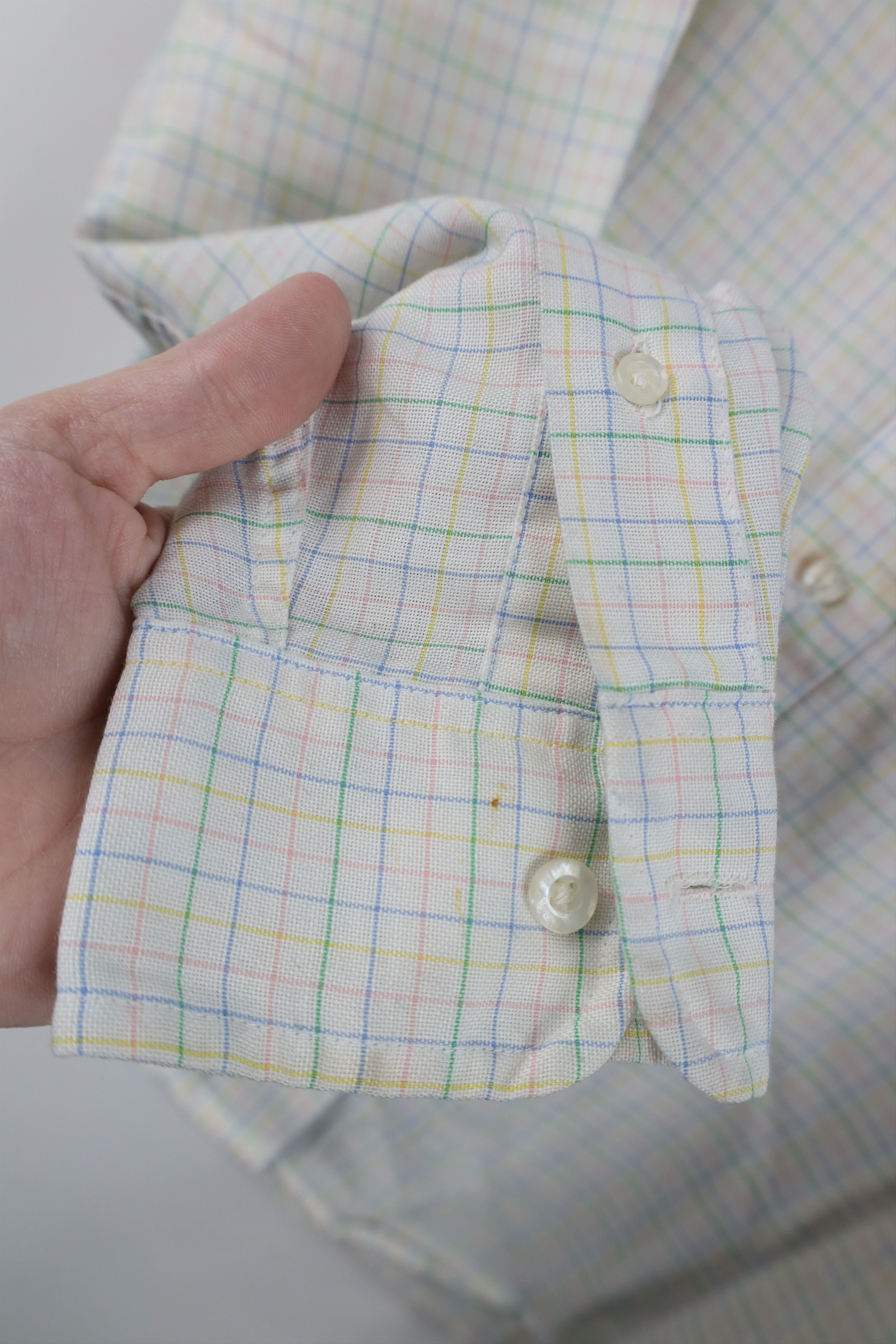 L.L. Bean Vintage 70s LL Bean Plaid Collared Button Down Shirt USA Size XL / US 12-14 / IT 48-50 - 6 Thumbnail