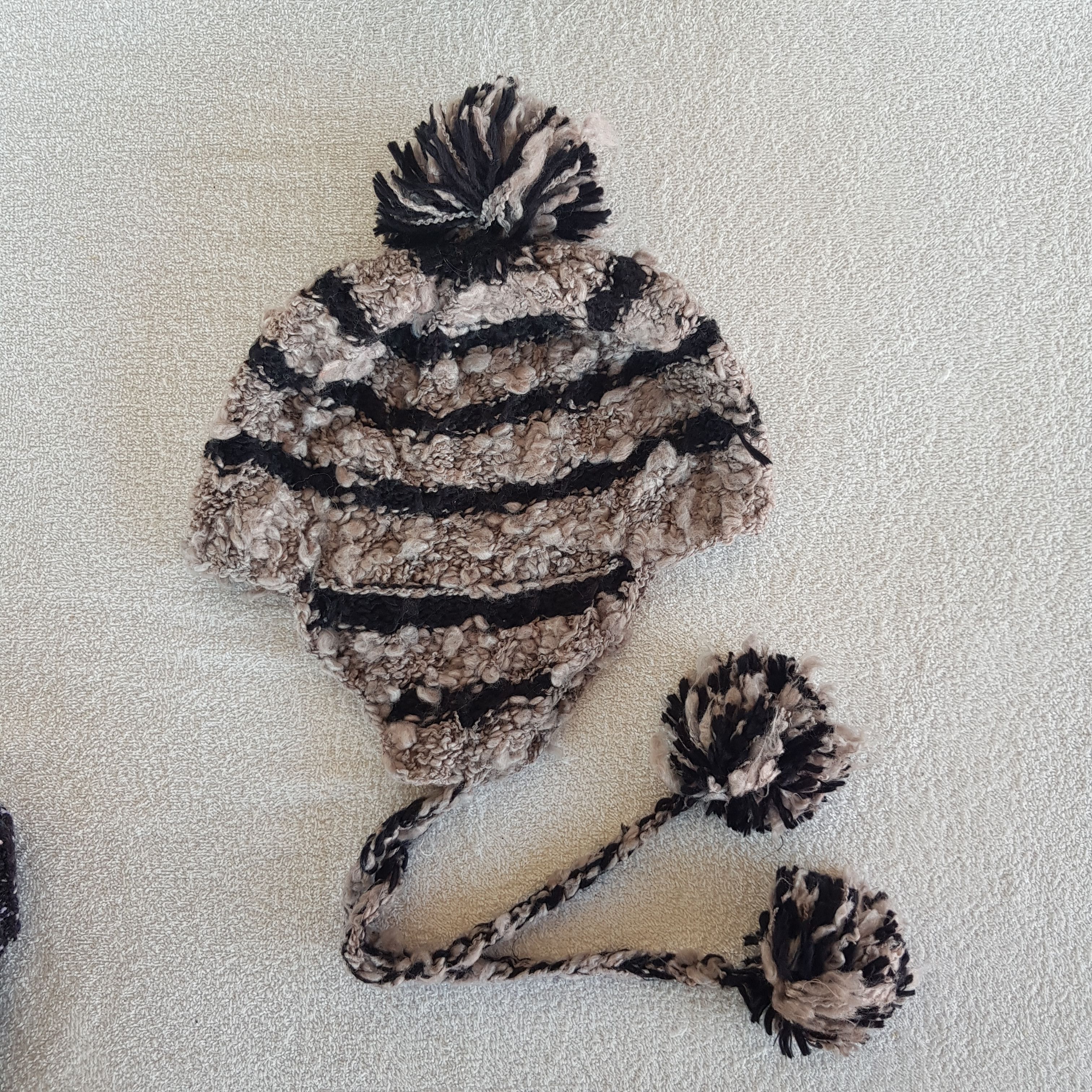 Other Vintage Japanese Homeless Earflap Beanie Ribbed Caps Hats. Size ONE SIZE - 5 Thumbnail