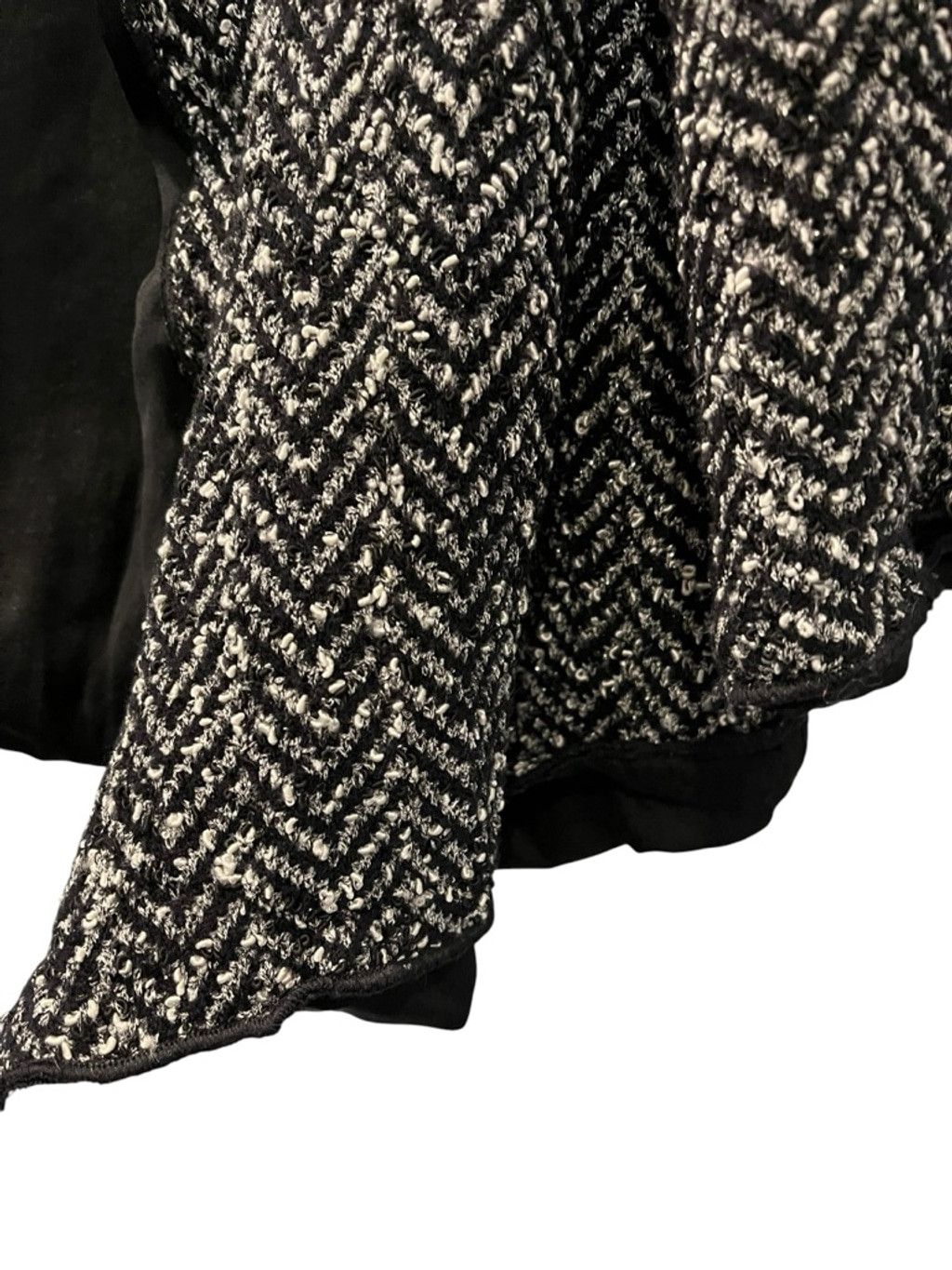 St. John St John Couture Herringbone Open Front Crop Jacket Knit 12 Size XL / US 12-14 / IT 48-50 - 5 Thumbnail
