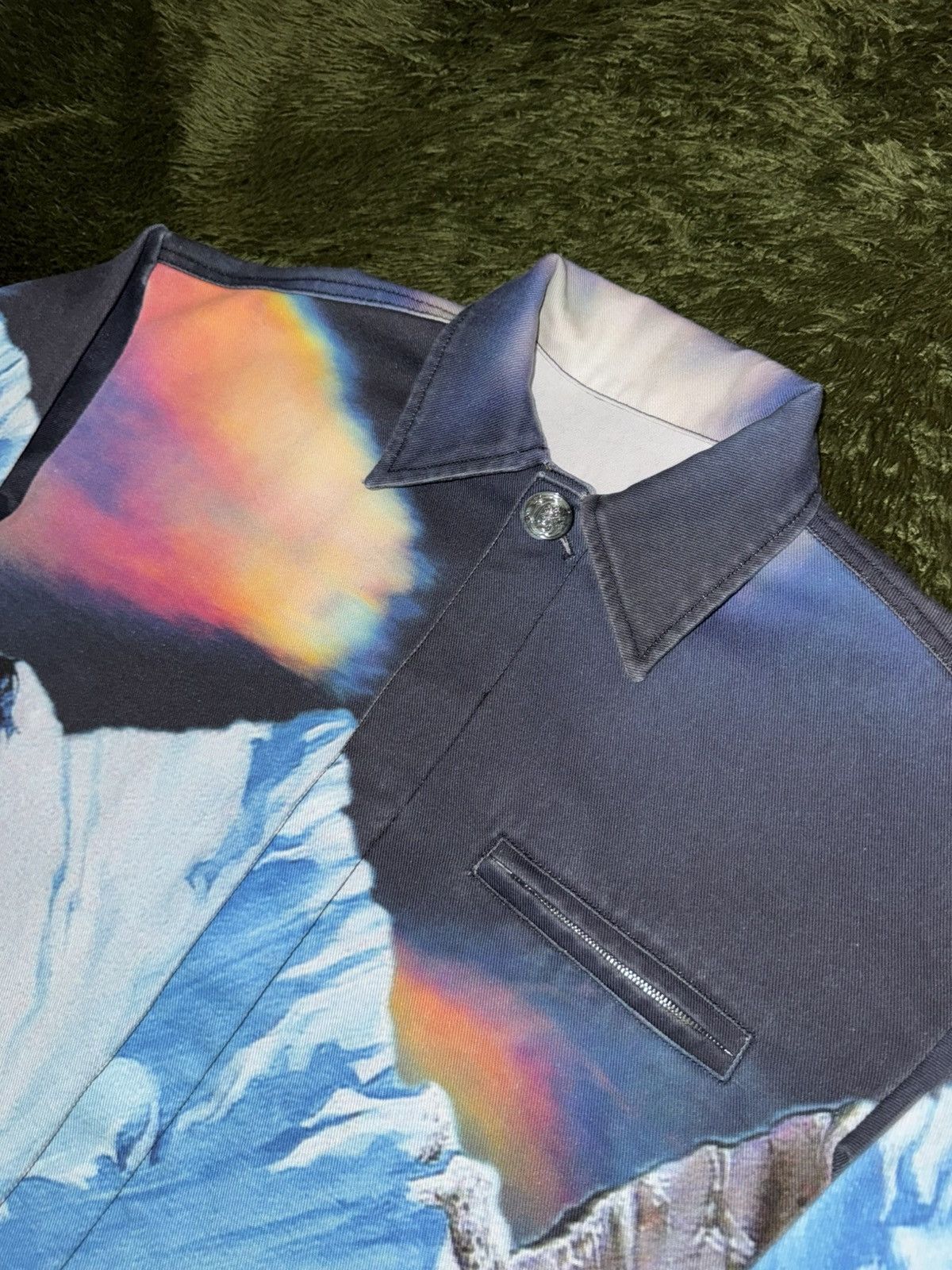 Bluemarble [M] BLUEMARBLE Mountain printed heavy Cotton Work Jacket Size US M / EU 48-50 / 2 - 2 Thumbnail