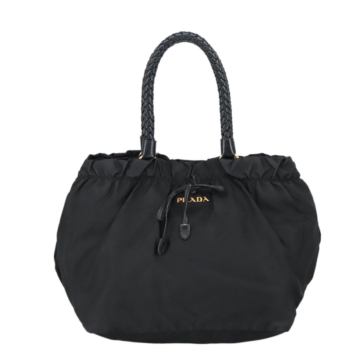 Prada Tessuto Black Synthetic Handbag (Pre-Owned) Size ONE SIZE - 1 Thumbnail