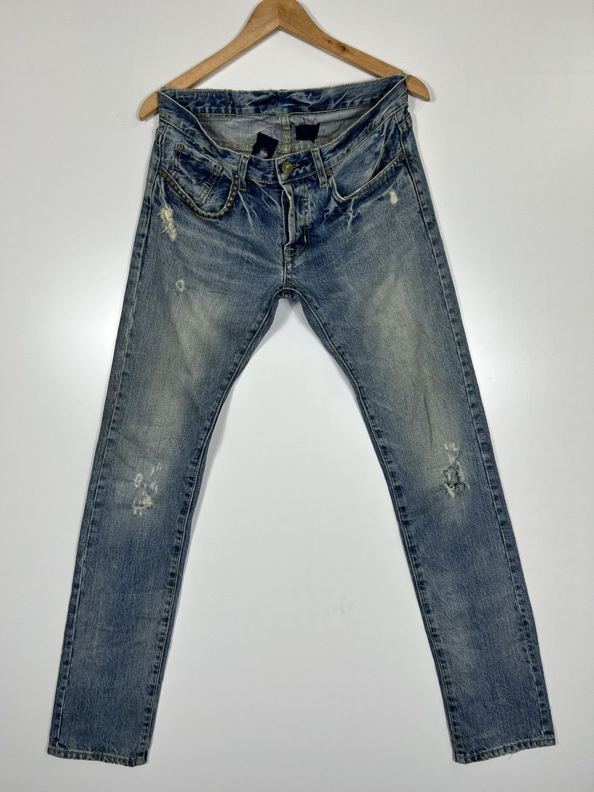 Hysteric Glamour x Andy Warhol Distressed Vintage Jeans