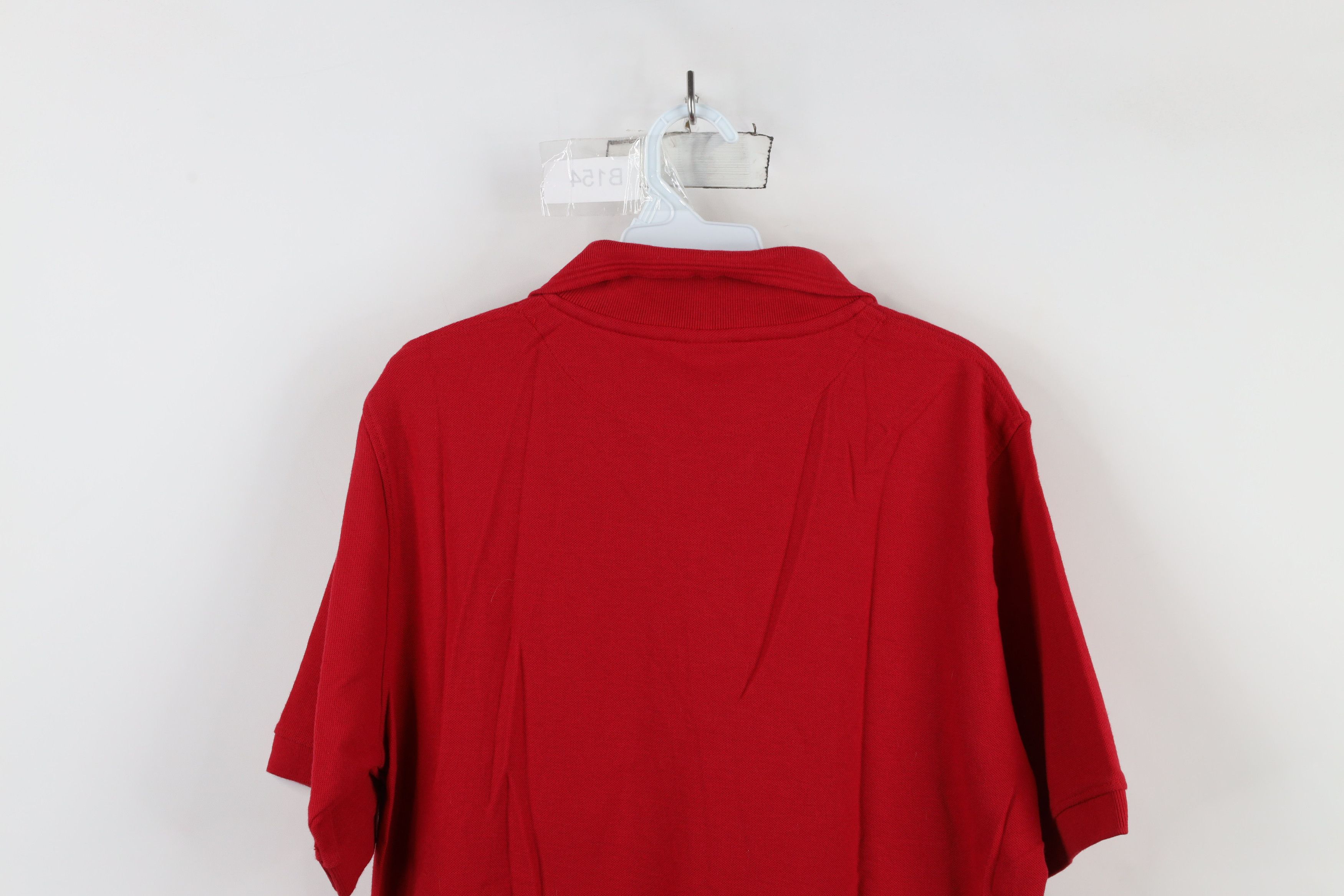 Vintage Vintage 90s Streetwear Blank Cotton Knit Golf Polo Shirt Red Size US M / EU 48-50 / 2 - 11 Thumbnail
