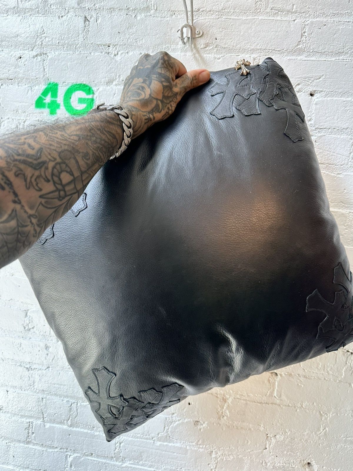 Chrome Hearts Chrome Hearts XL BIG Leather Cross Pillow ! 4Gseller Size ONE SIZE - 5 Thumbnail