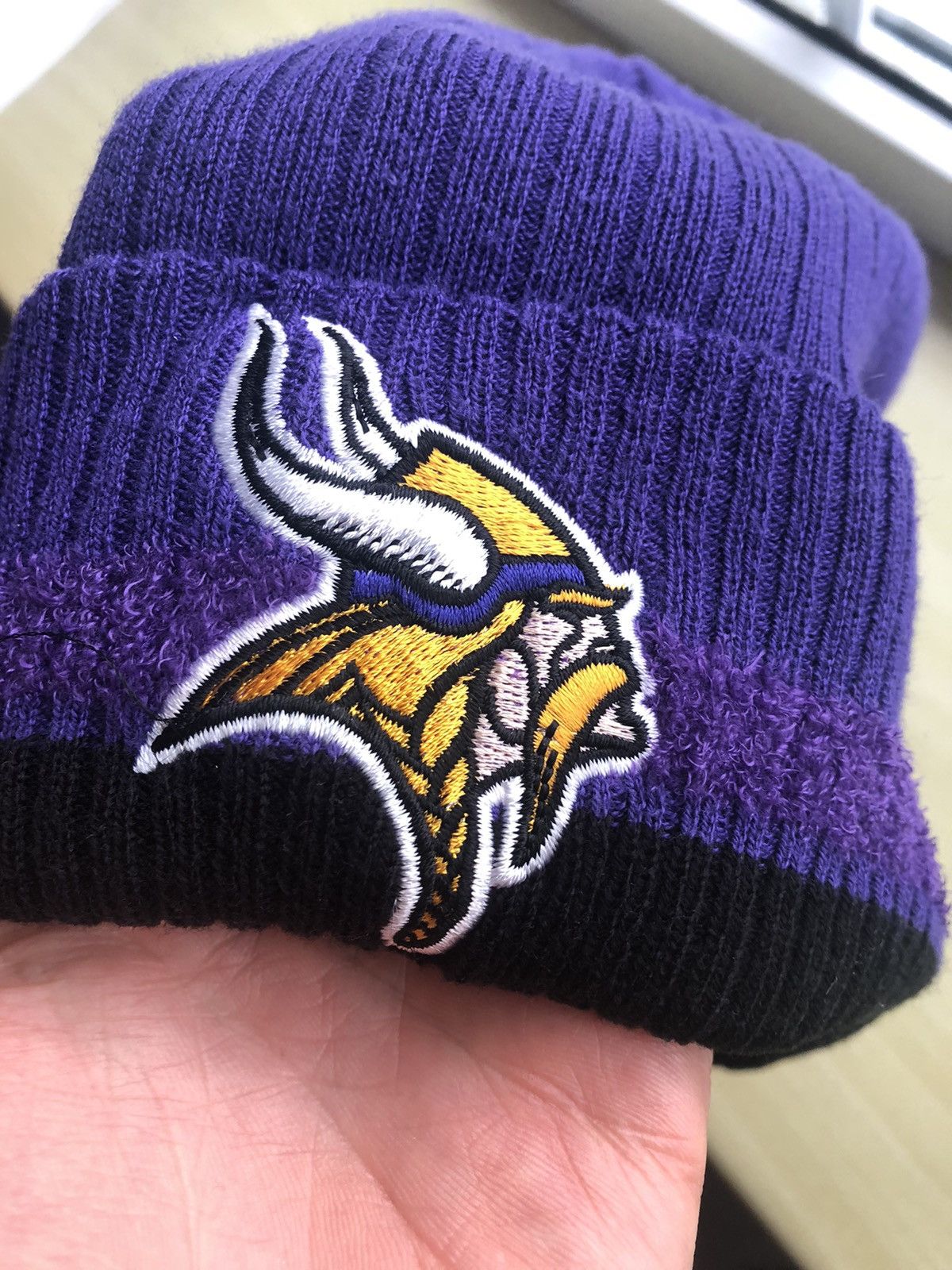 NFL MINNESOTA VIKINGS NFL REEBOK VINTAGE BEANIE HAT CAP Size ONE SIZE - 3 Thumbnail