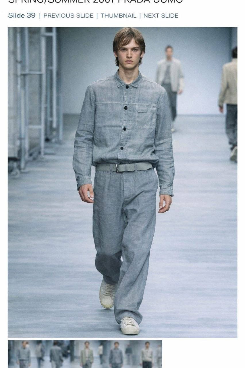 Prada SS 2001 Prada Shirt Overshirt Button Up Long Sleeve Vintage Size US S / EU 44-46 / 1 - 1 Thumbnail