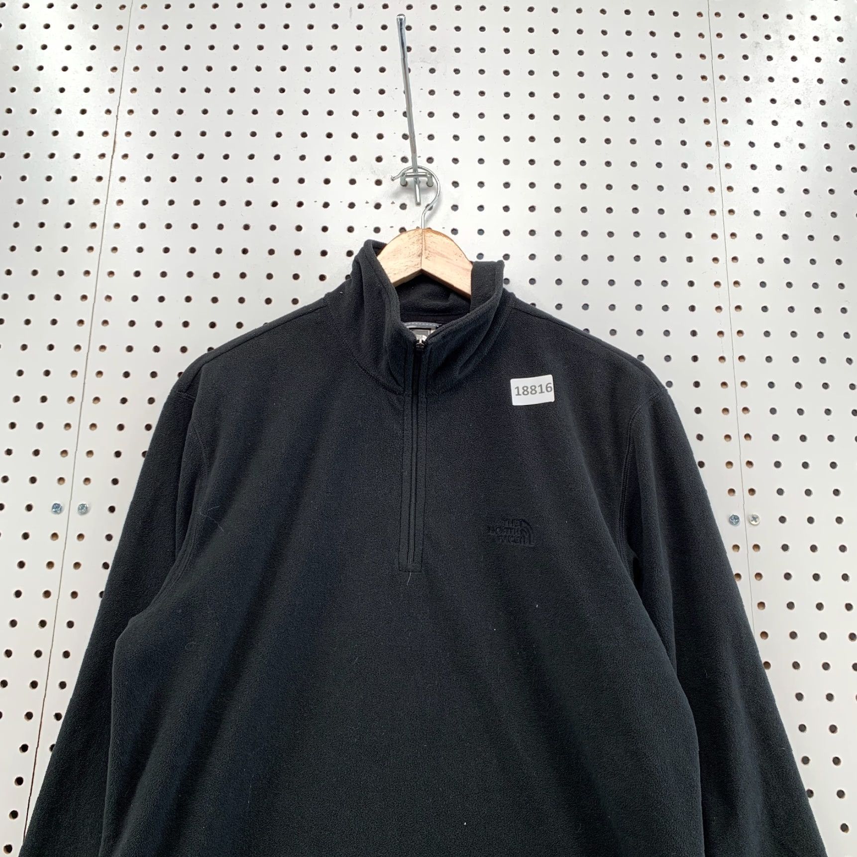 The North Face The North Face Mens Black 1/4 Zip Pullover Shirt Mens Medium Long Sleeve Fleece 21X27 Size US M / EU 48-50 / 2 - 2 Thumbnail