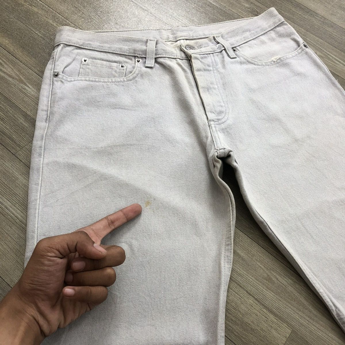 Helmut Lang VINTAGE HELMUT LANG DENIM PANTS Size US 30 / EU 46 - 18 Thumbnail