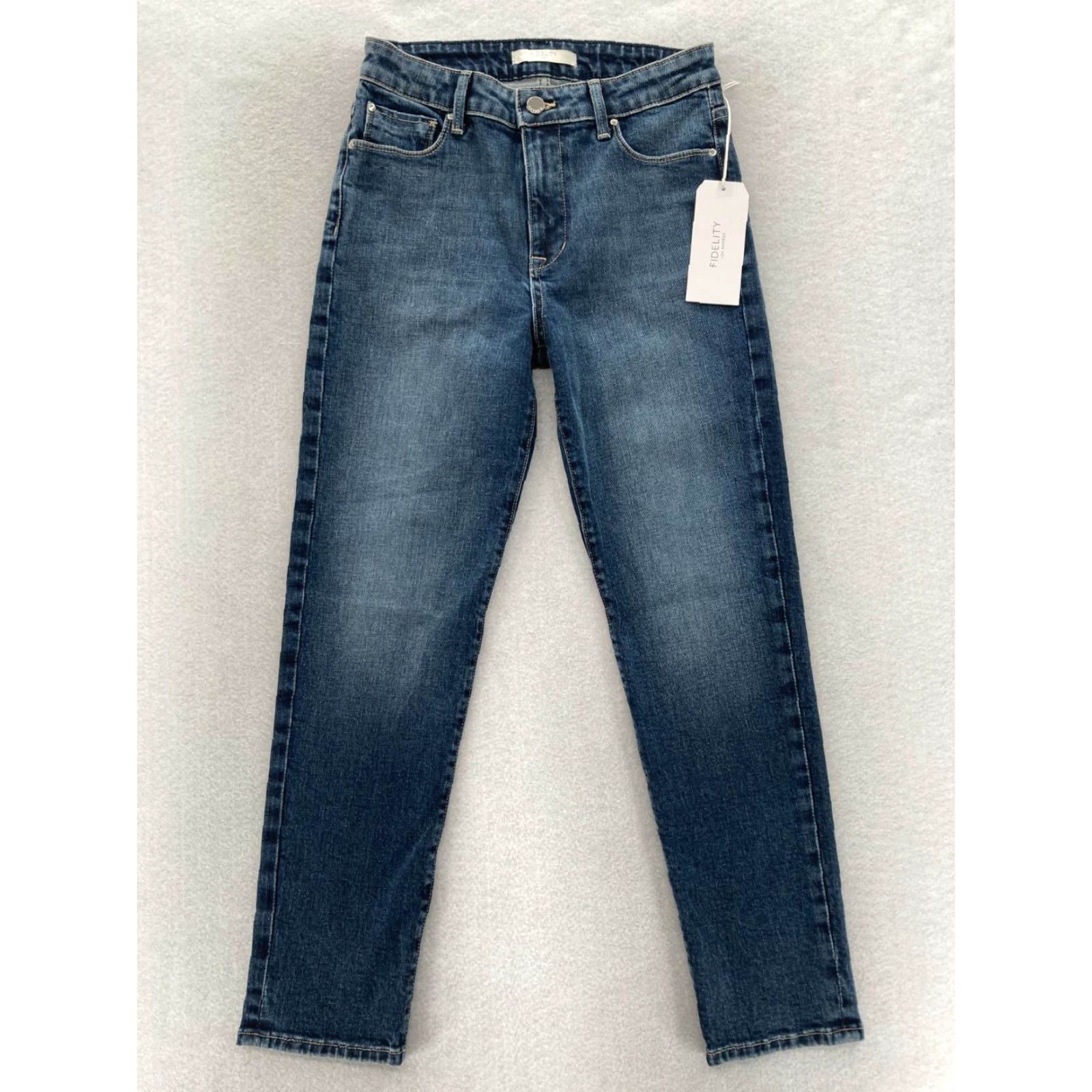 Vintage Fidelity Denim Jeans Women 26 Cher Slim Ankle Bristol Blue Stretch Denim NWT Size 26" / US 2 / IT 38 - 2 Thumbnail