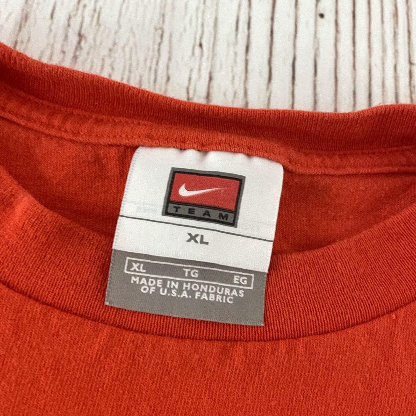 Nike VINTAGE Nike Center Check Illinois University Short Sleeve T Shirt Men XL Orange Size US XL / EU 56 / 4 - 3 Thumbnail