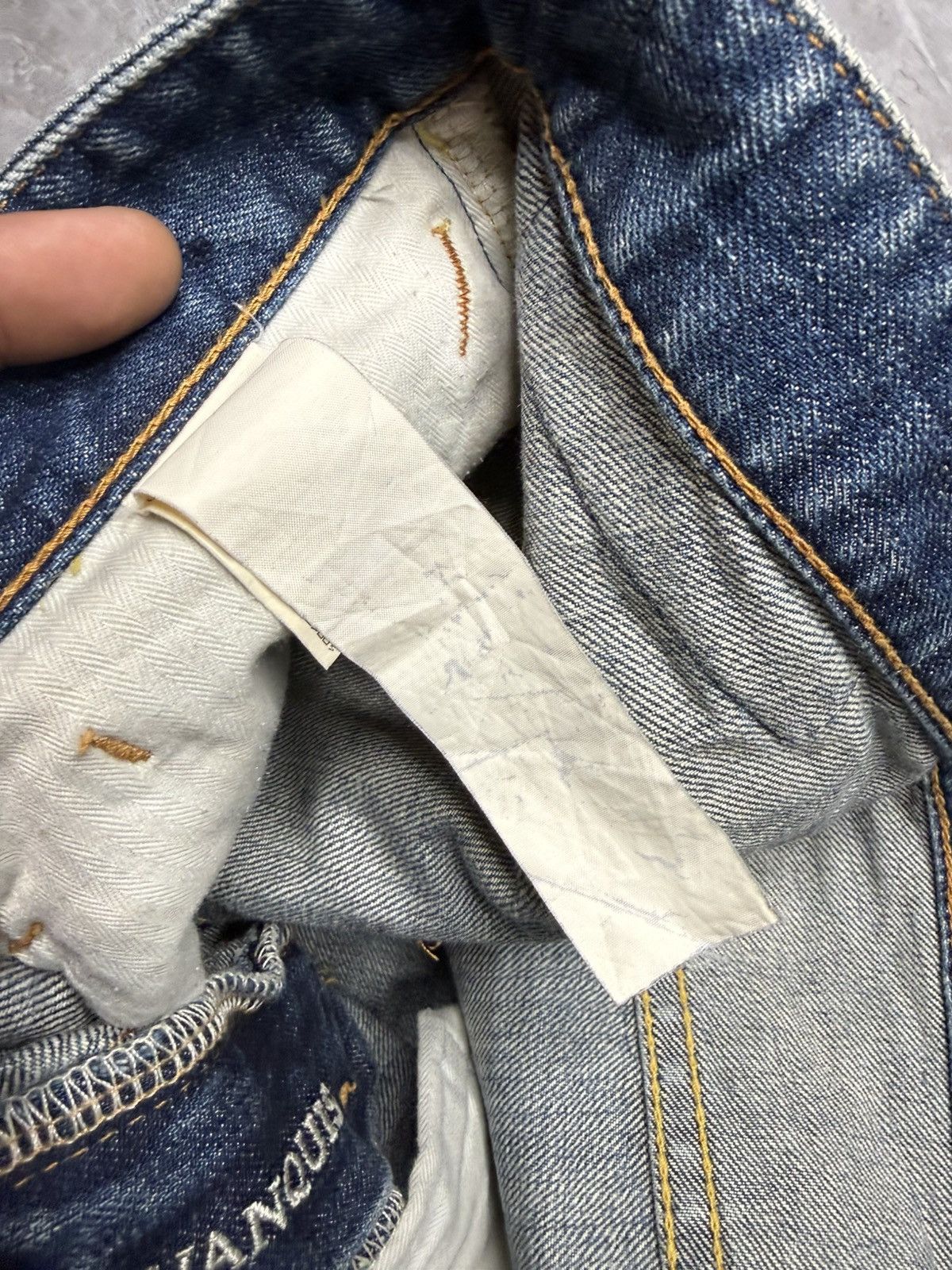 Fragment Design × Vanquish S/S 11 Distressed Jeans With Fragment Logo Size US 30 / EU 46 - 14 Thumbnail