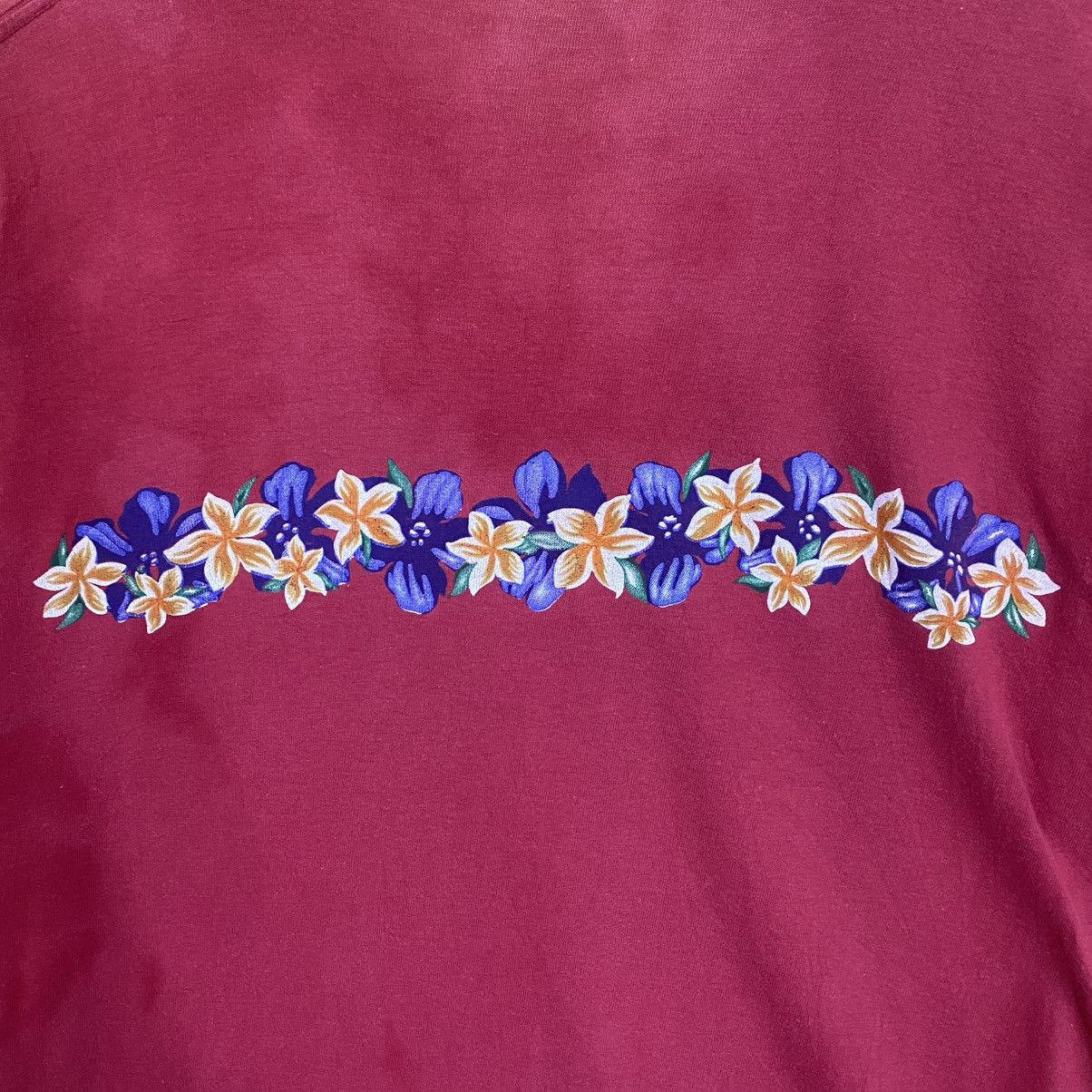 Quiksilver Vintage 90s Floral Hibiscus Graphic Shortsleeve Tee Size US M / EU 48-50 / 2 - 5 Thumbnail