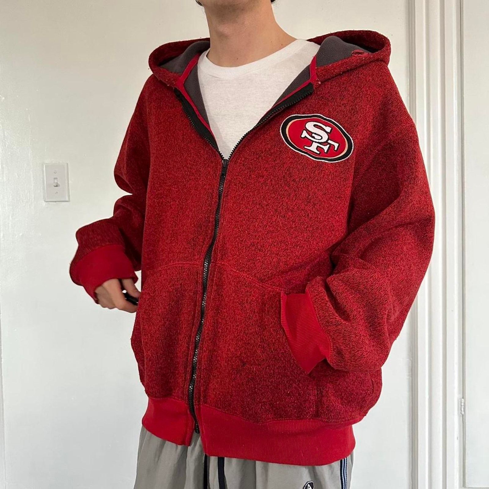 Vintage Y2K NFL San Francisco 49ers Zip Up Hoodie Jacket
