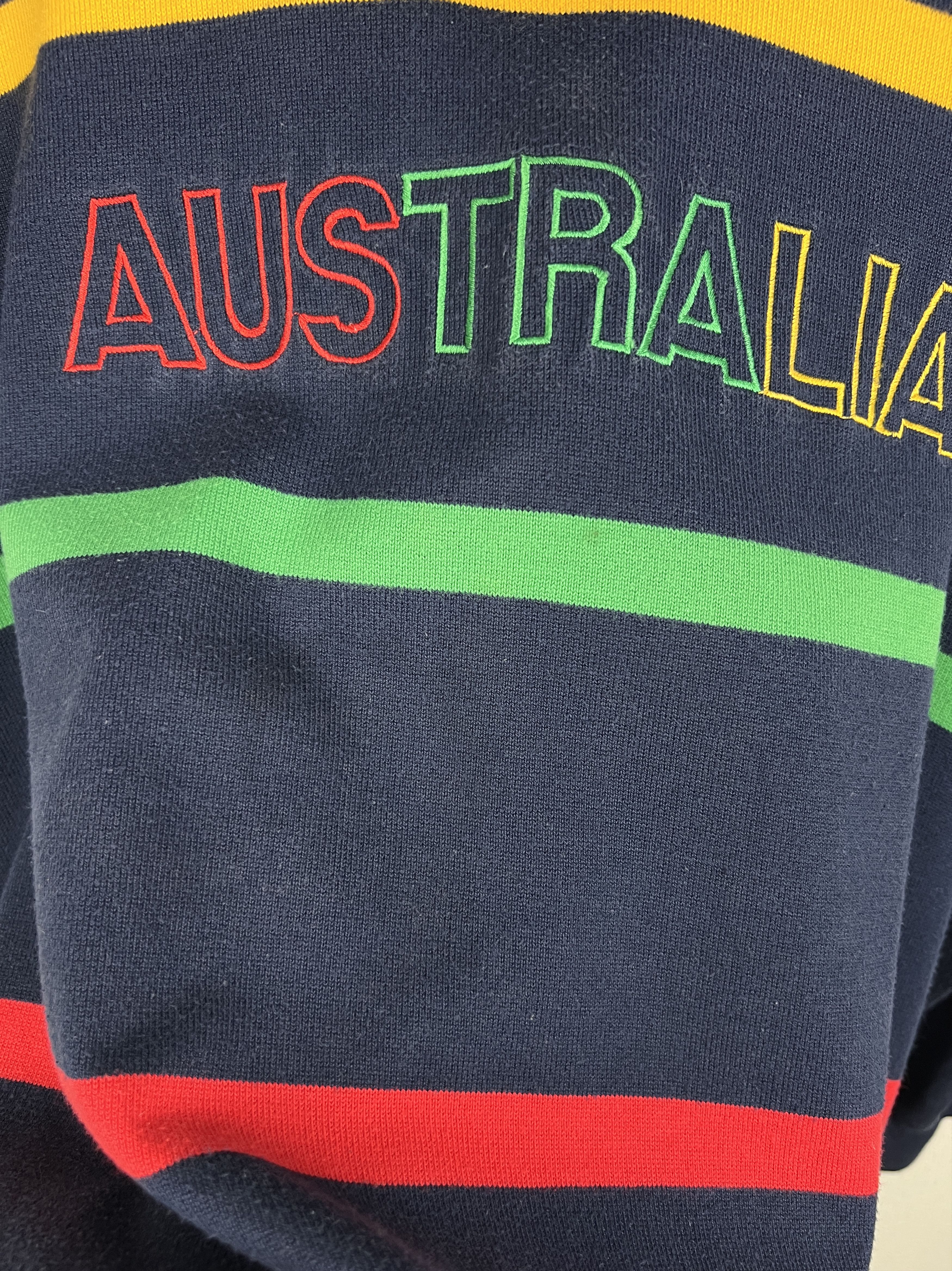 Vintage Australia Wallabies Rugby Long Sleeve Jersey Trikot Size US L / EU 52-54 / 3 - 6 Thumbnail