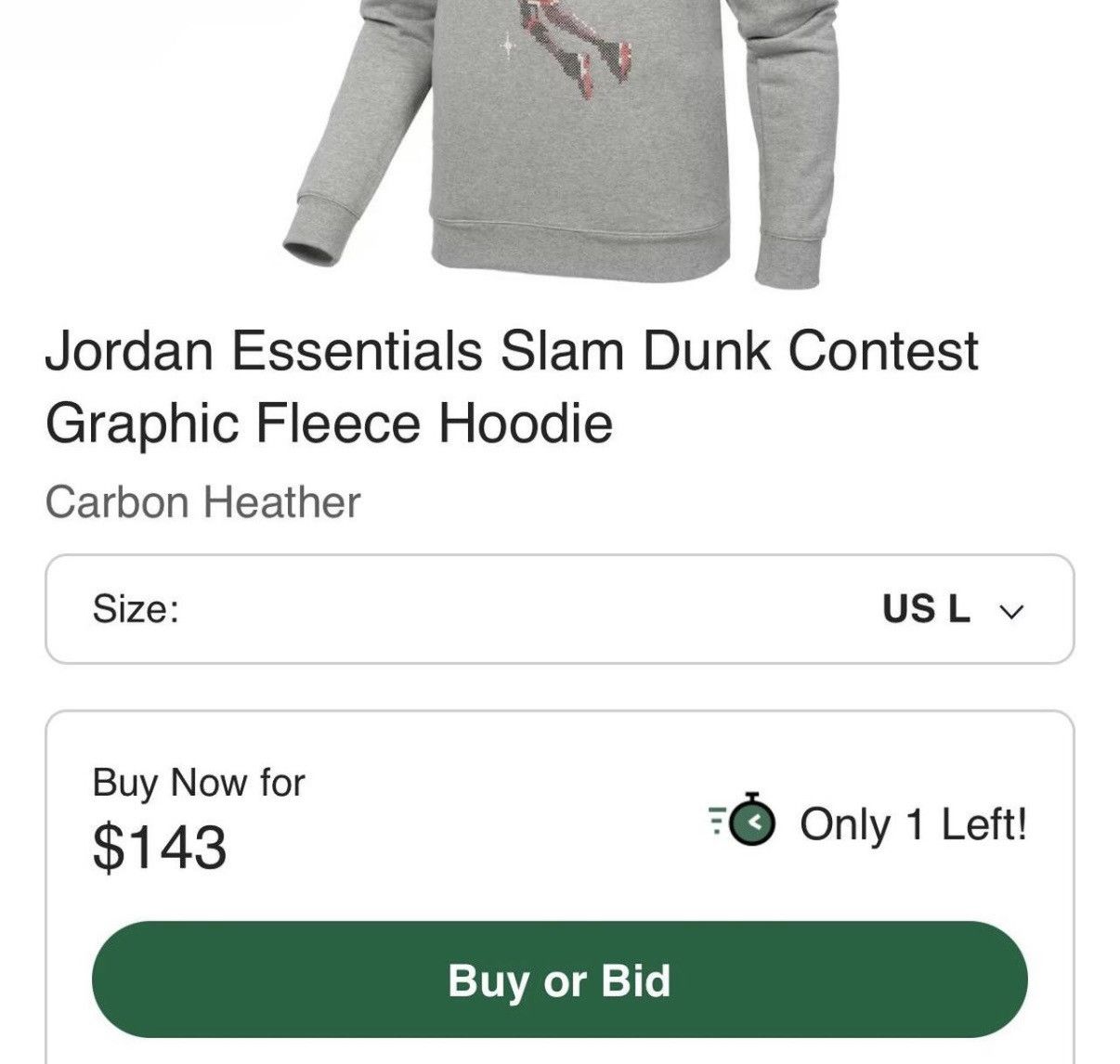 Jordan Brand Jordan essentials slam dunk contest graphic fleece hoodie Size US XS / EU 42 / 0 - 8 Thumbnail