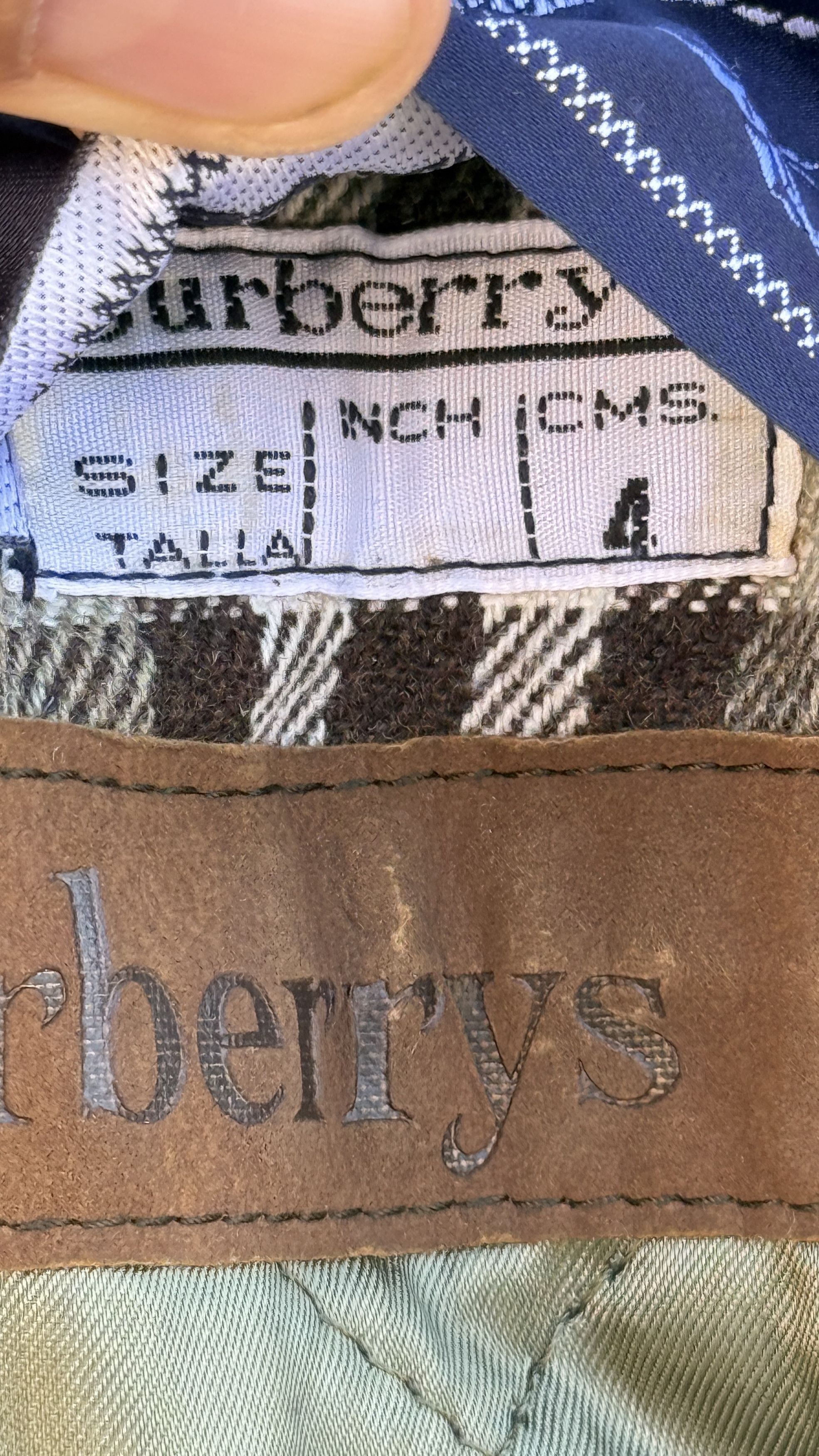 Burberry 🔥 Burberrys down jacket leather parka western Size US L / EU 52-54 / 3 - 14 Thumbnail