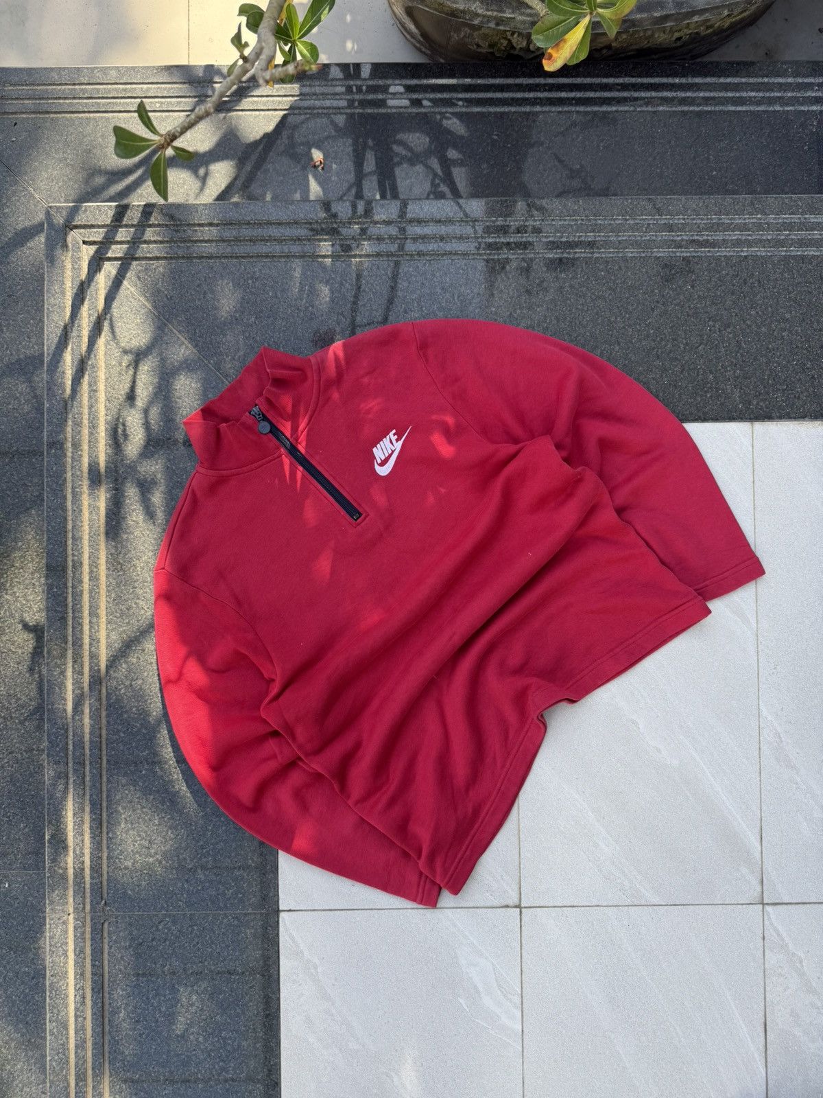 Nike × Vintage 90’s NIKE RARE SWOOSH BIG BACK LOGO Y2K RETRO 1/4ZIP HOODIE Size US M / EU 48-50 / 2 - 1 Thumbnail