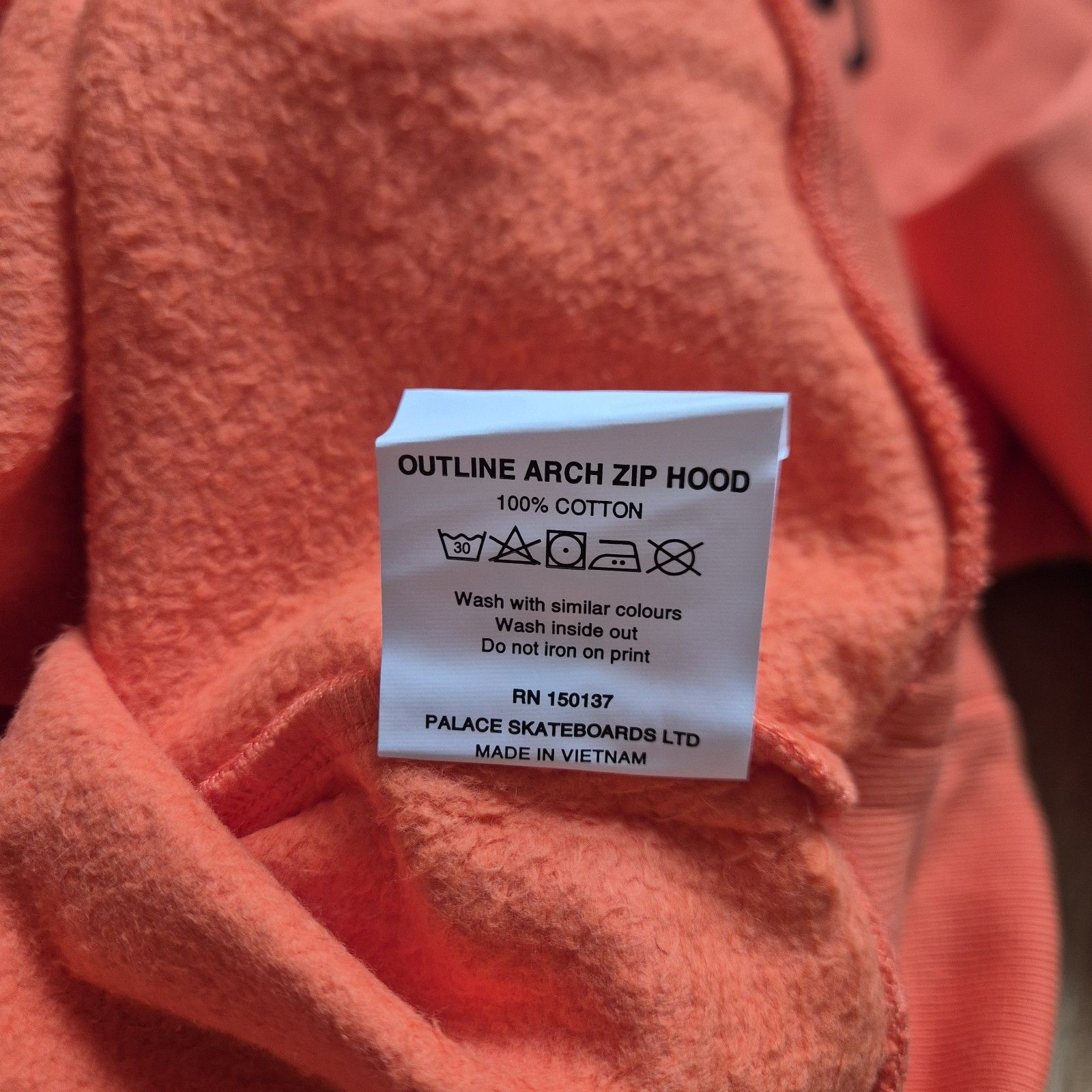 Palace Palace Outline Arch Zip Hood Orange Large Brand New SS23 Size US L / EU 52-54 / 3 - 6 Thumbnail
