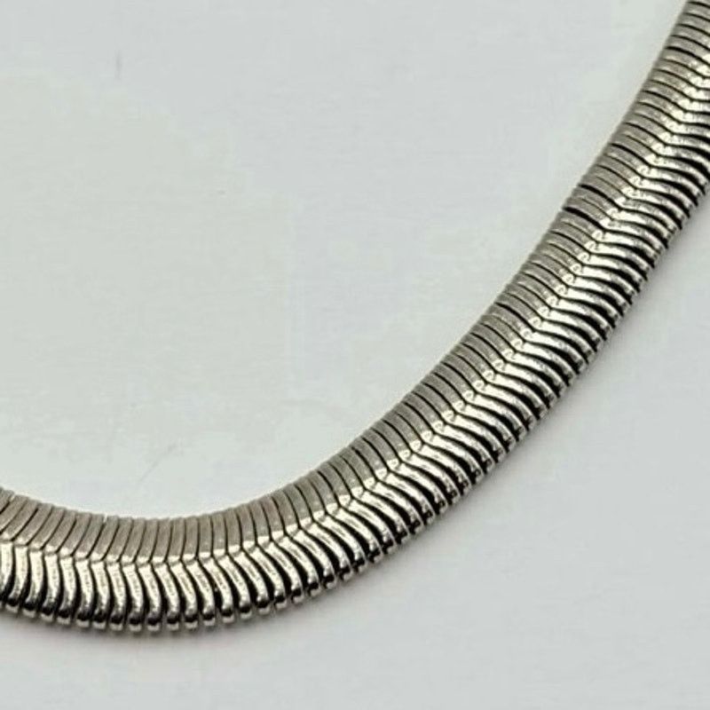 Other 90s Silver Herringbone Chain Necklace Size ONE SIZE - 2 Thumbnail