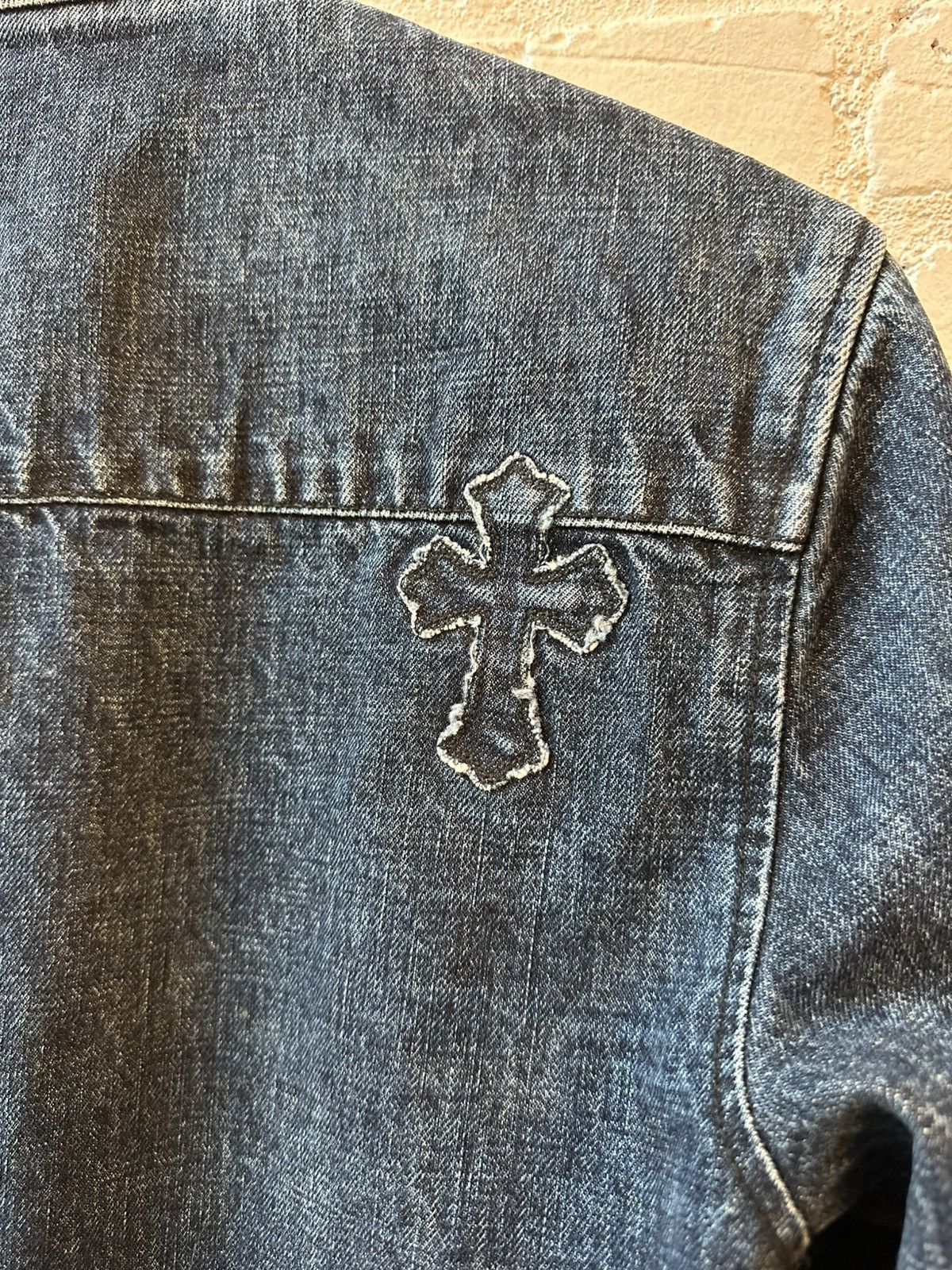 Chrome Hearts CHROME HEARTS DENIM PATCH WORK DOG JACKET Size US L / EU 52-54 / 3 - 6 Thumbnail
