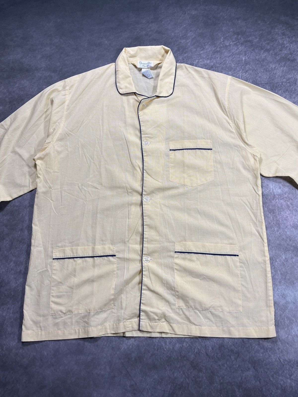 Christian Dior Monsieur Vintage Christian Dior Pyjama Shirt Sleep PJ 1990s Lounge Size US XL / EU 56 / 4 - 12 Thumbnail