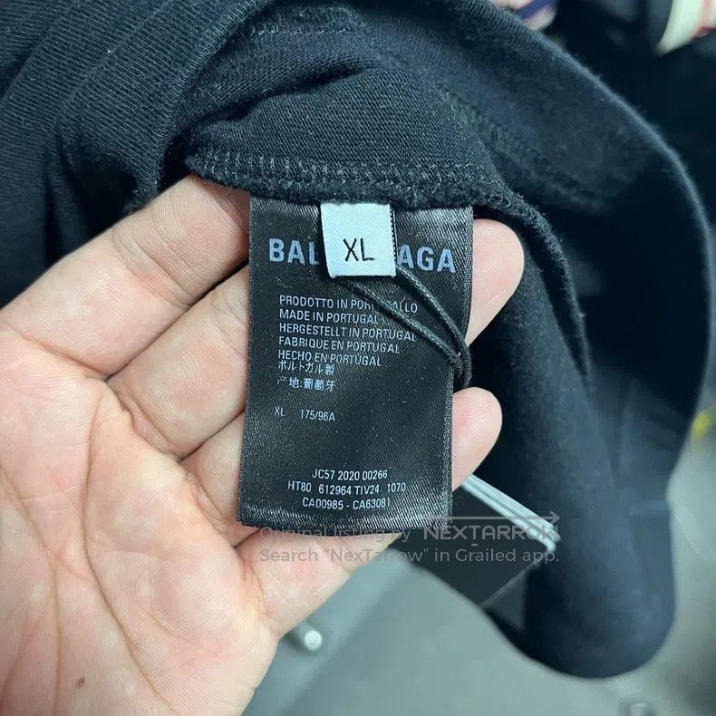Balenciaga Balenciaga Crew Short Sleeve Size US XL / EU 56 / 4 - 4 Thumbnail