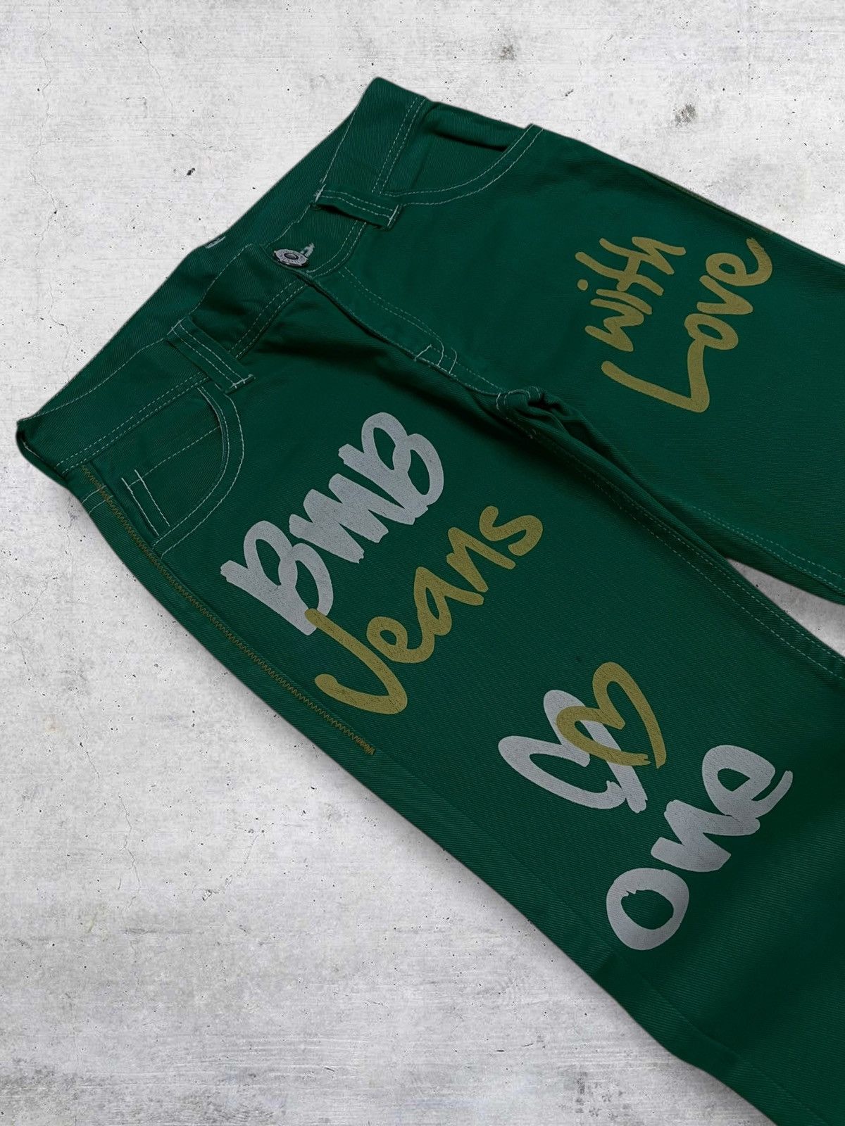 VINTAGE BLUE MOON OG JAPAN STREETWEAR PEACE OUT ERD DENIM
