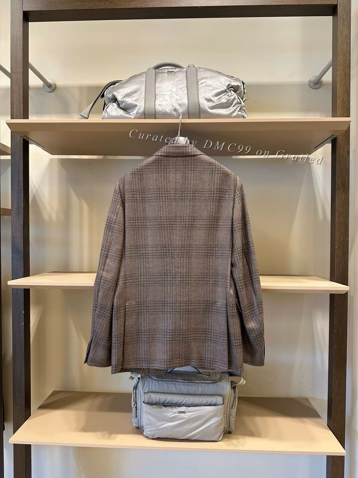 Ermenegildo Zegna Zegna Brown Plaid Men’s Blazer Size US M / EU 48-50 / 2 - 6 Thumbnail