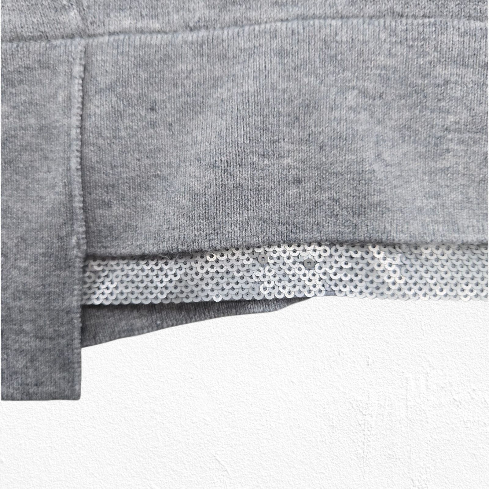 Other Etcetera Gray Wool Blend Sweater Sequin Hem Size Medium Size M / US 6-8 / IT 42-44 - 6 Thumbnail