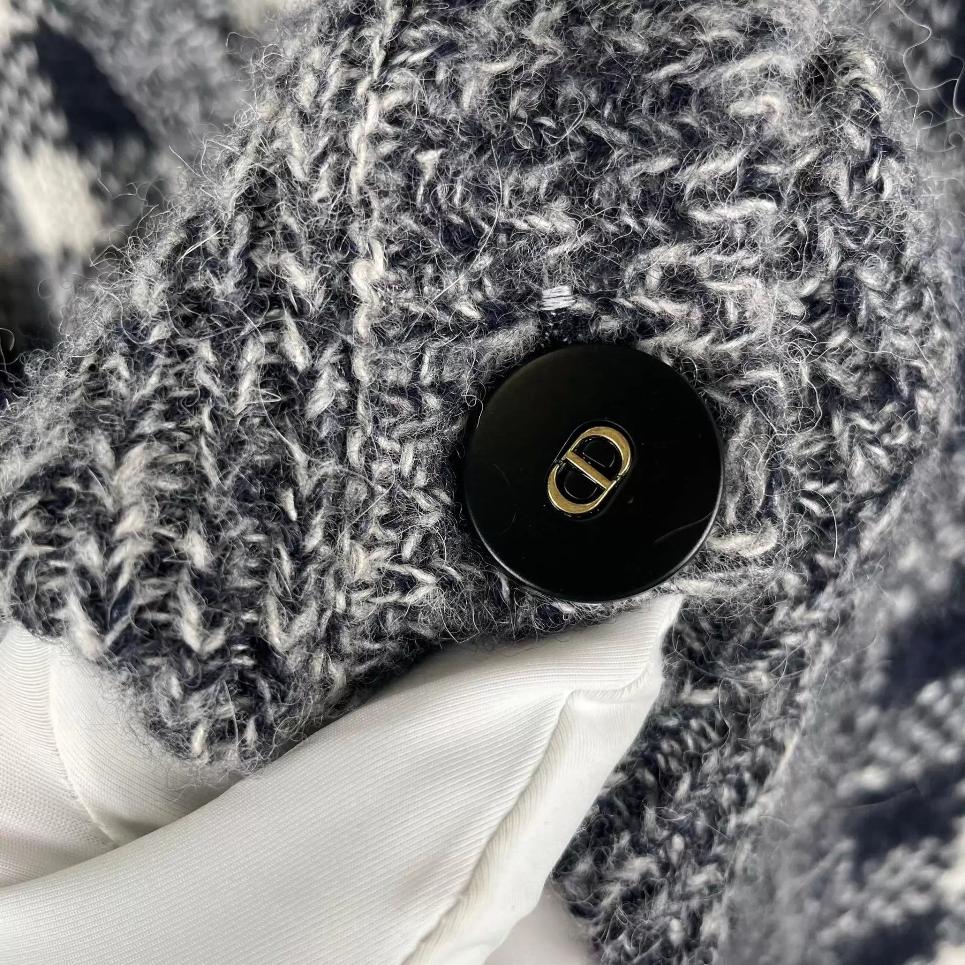 Dior Dior Wool Cardigan Black White Checkered 36 Size XS / US 0-2 / IT 36-38 - 7 Thumbnail