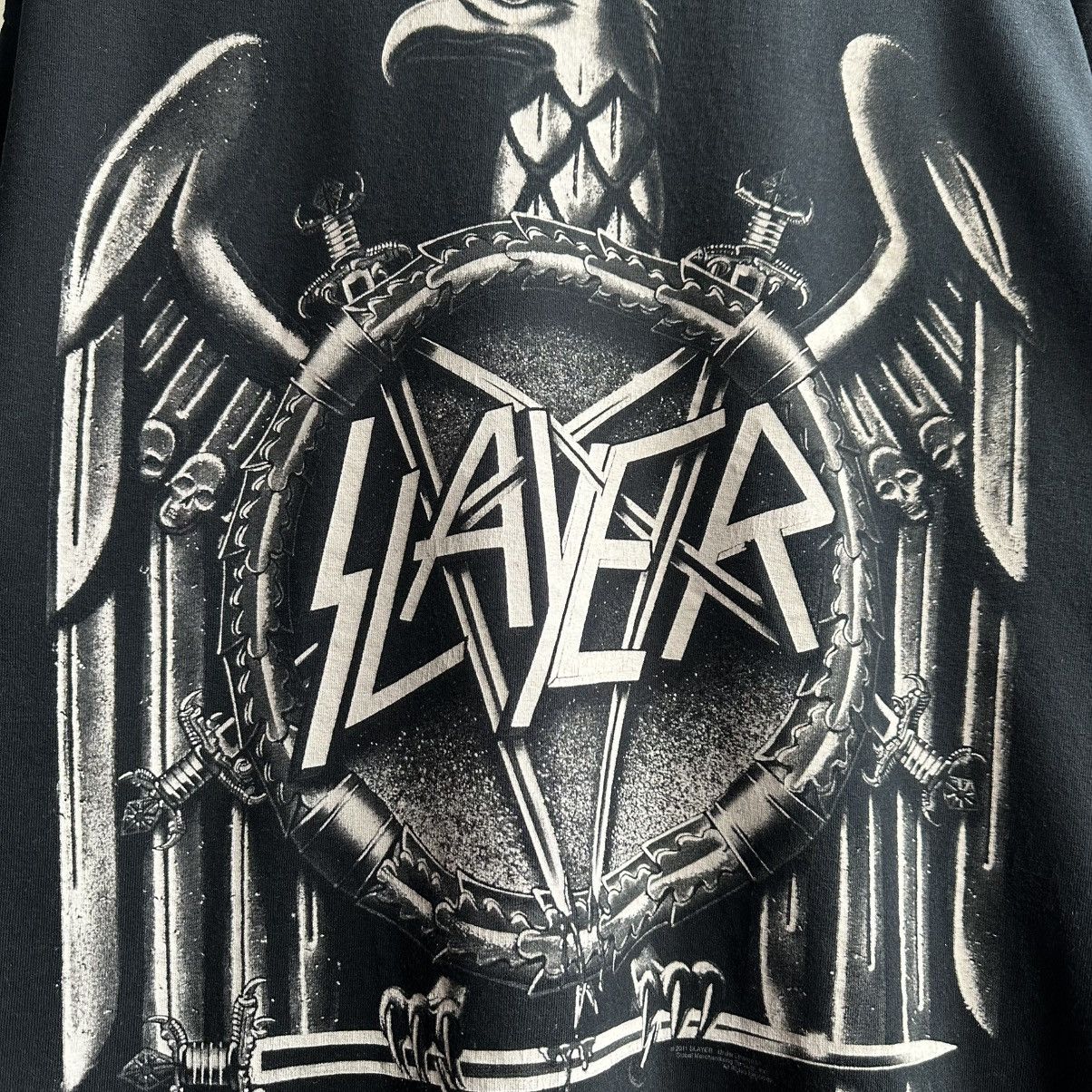 Band Tees VINTAGE Y2K SLAYER EAGLE GRAPHIC PROMO BAND TEE Size US XL / EU 56 / 4 - 4 Thumbnail
