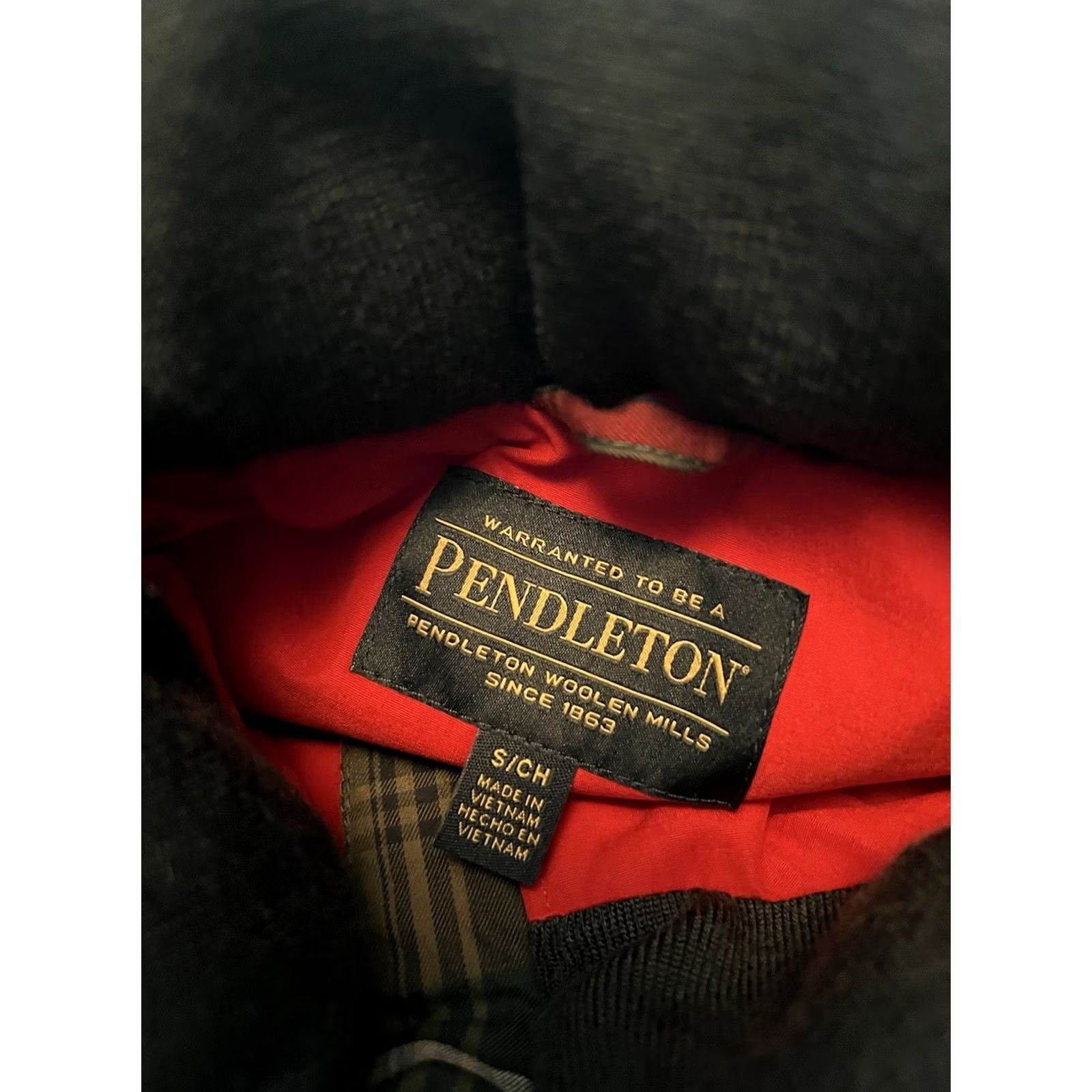 Pendleton VINTAGE Pendleton Women’s Jacket Plaid Rain Coat Lined Red S, Regular, Ladies Small, 31in, 19in Pit to Pit Size S / US 4 / IT 40 - 2 Thumbnail