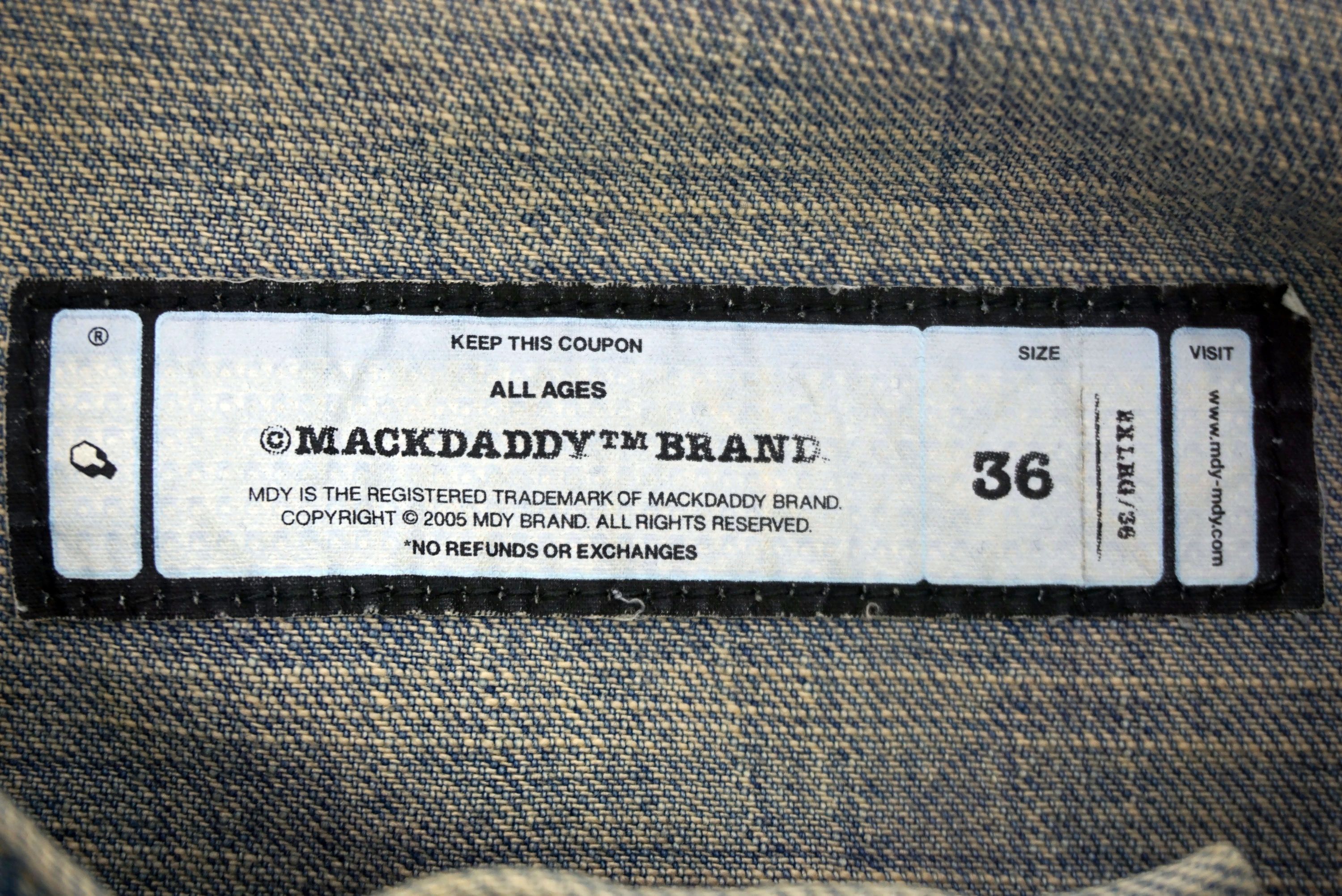 Japanese Brand Mackdaddy Selvedge Jeans fits W41xL33.5 Baggy Denim Size US 36 / EU 52 - 13 Thumbnail