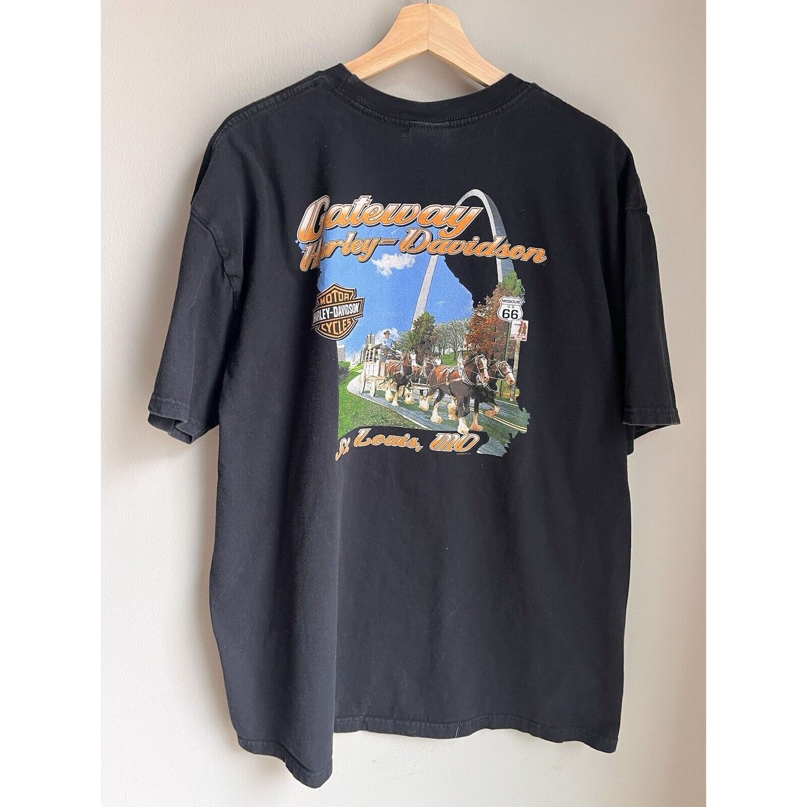 Harley Davidson VINTAGE STYLE HARLEY DAVIDSON MOTORCYCLE T SHIRT SIZE 2X Y2K Size US XXL / EU 58 / 5 - 3 Thumbnail