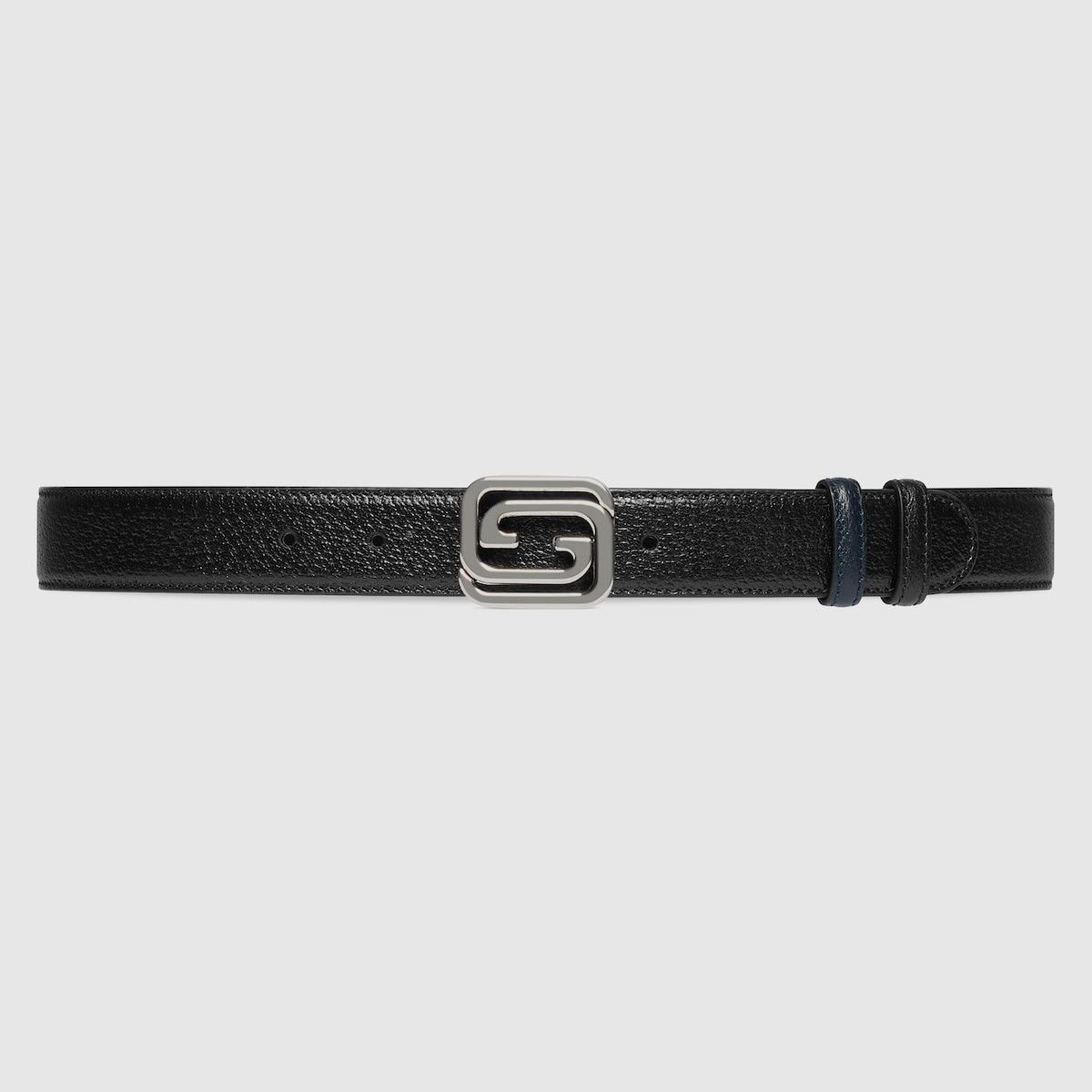 o1mt1gz0225 Size: 85 / Belt With Gucci Plaque Buckle Black