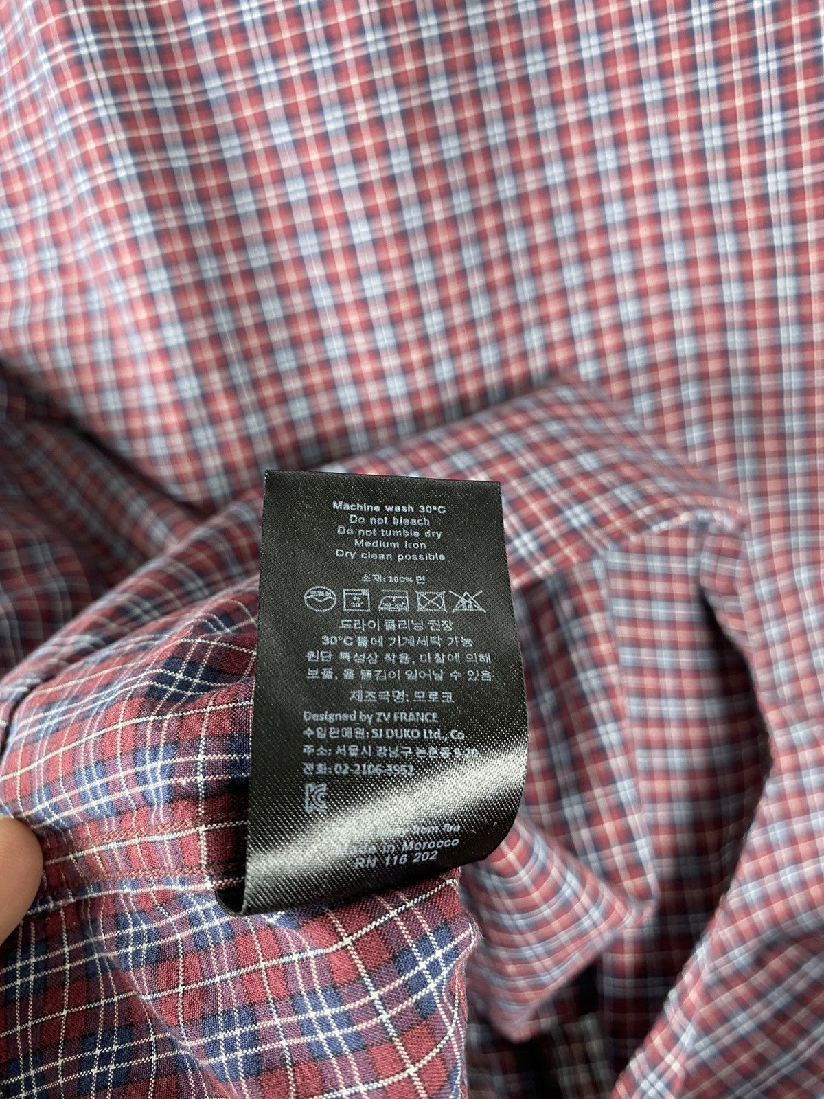 Zadig & Voltaire Zadig & Voltaire Homme Plaid Cotton Shirt Button Up size S Size US S / EU 44-46 / 1 - 9 Thumbnail
