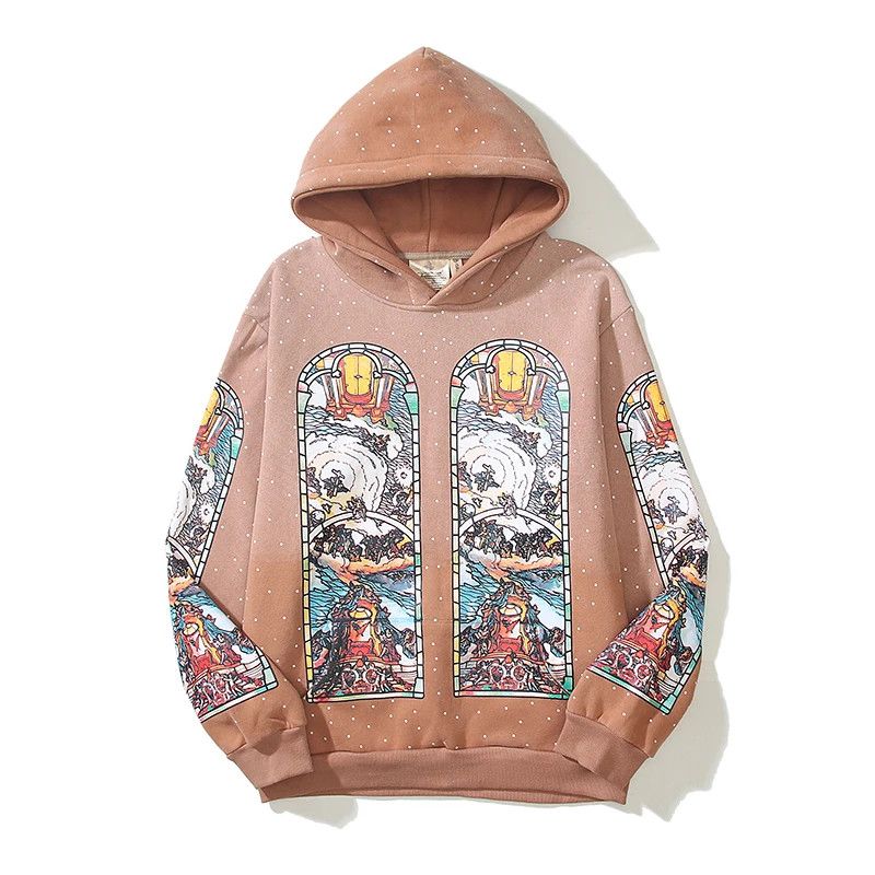 Japanese Brand Retro Distressed Graffiti Dyed Print Plush Flannel Hoodies Size US XXL / EU 58 / 5 - 1 Thumbnail